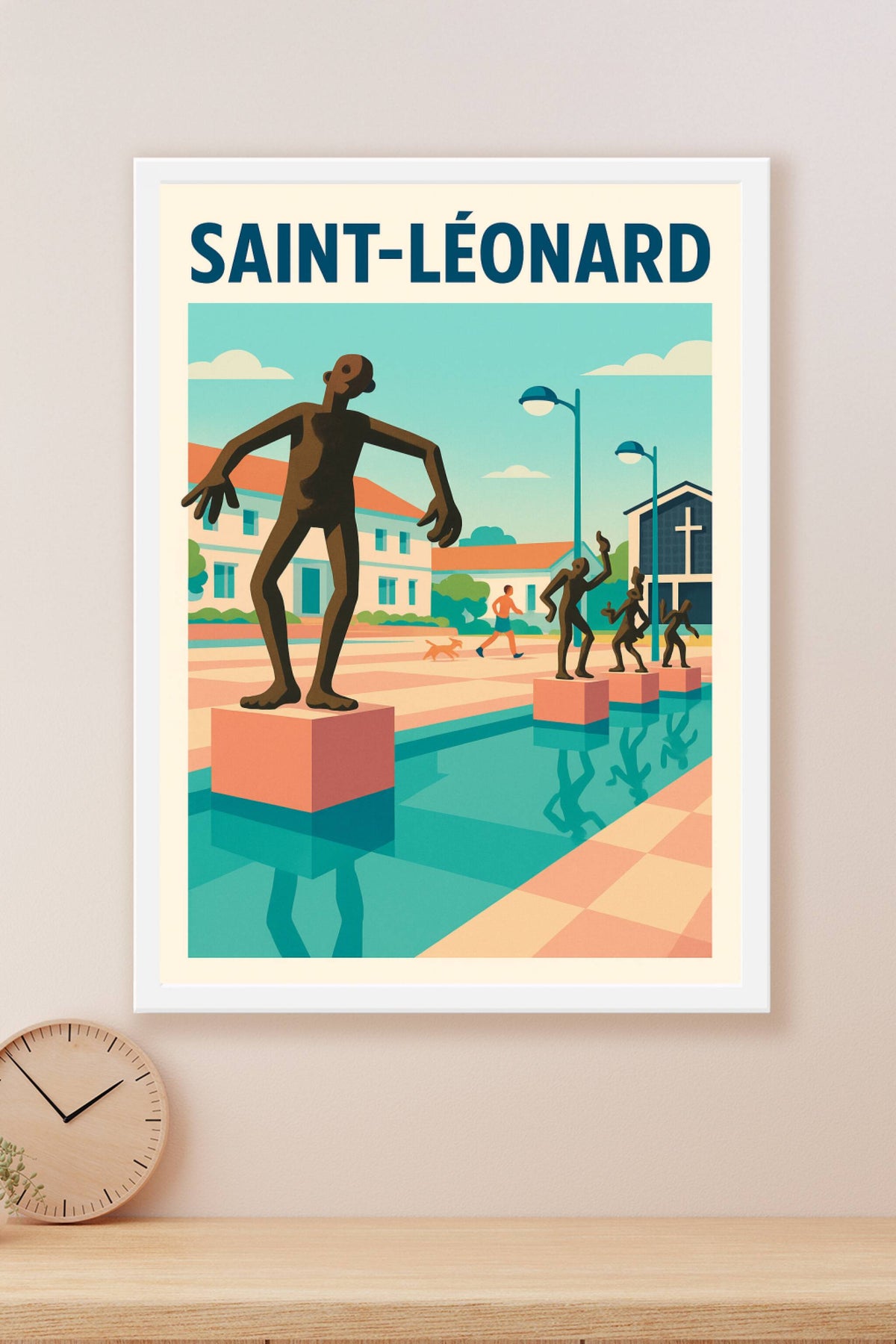 Affiche de Saint-Léonard - L'art des statues au bord de l'eau