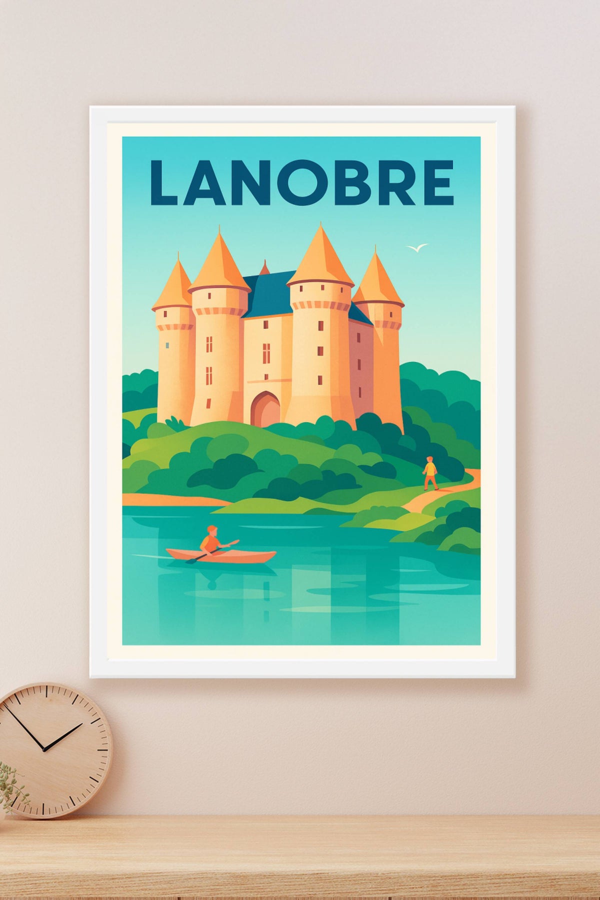 Affiche de Lanobre - L'élégance médiévale au cœur de la nature