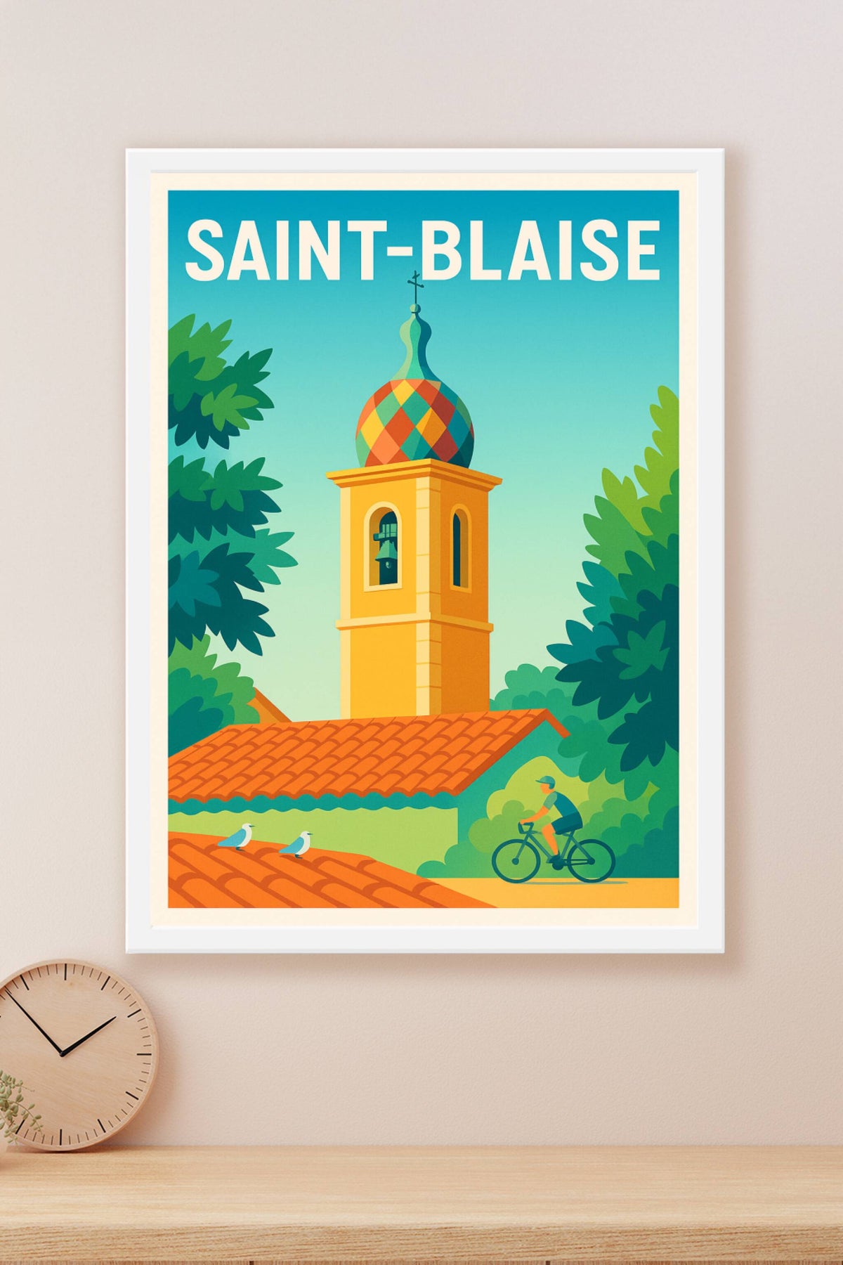 Affiche de Saint-Blaise - Charme et couleurs d'un village authentique