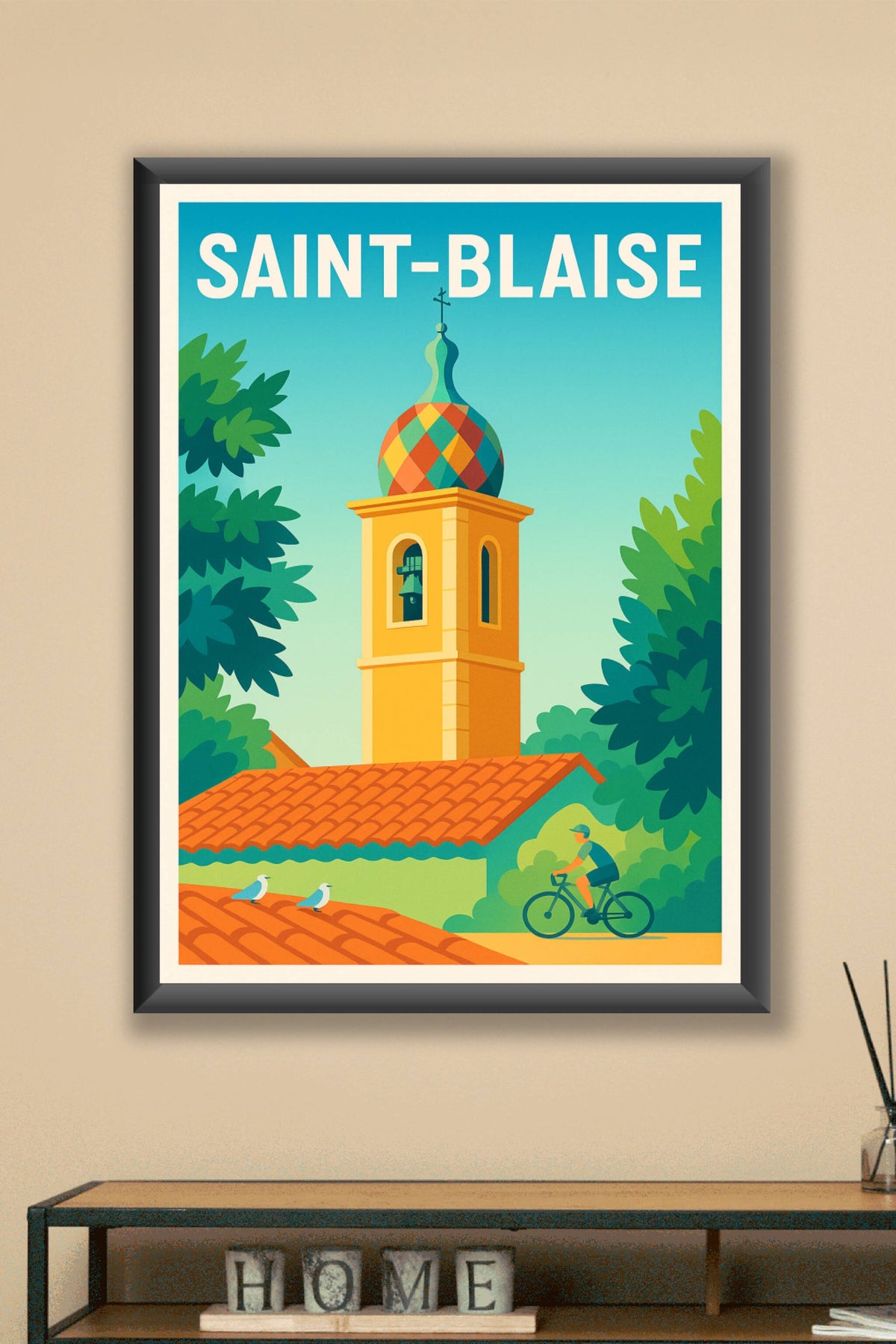 Affiche de Saint-Blaise - Charme et couleurs d'un village authentique