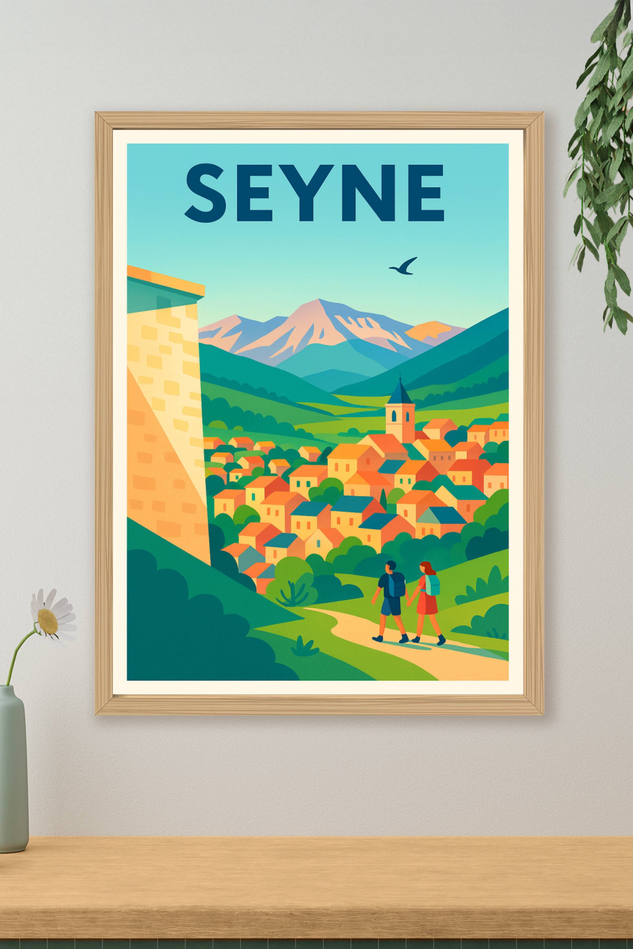 Affiche de Seyne - Évasion au cœur des montagnes
