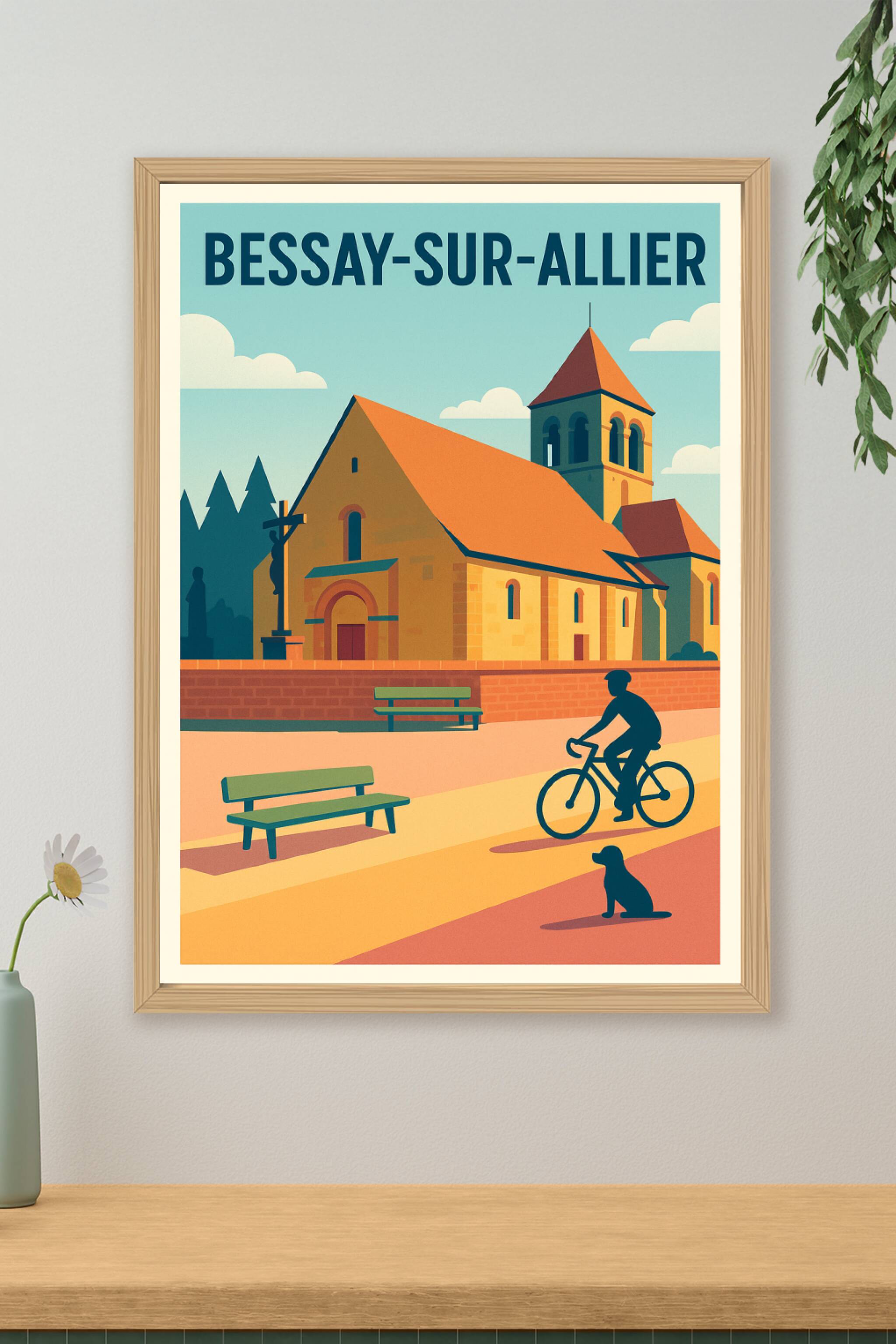 Affiche de Bessay-sur-Allier - Charme et sérénité au cœur de la campagne