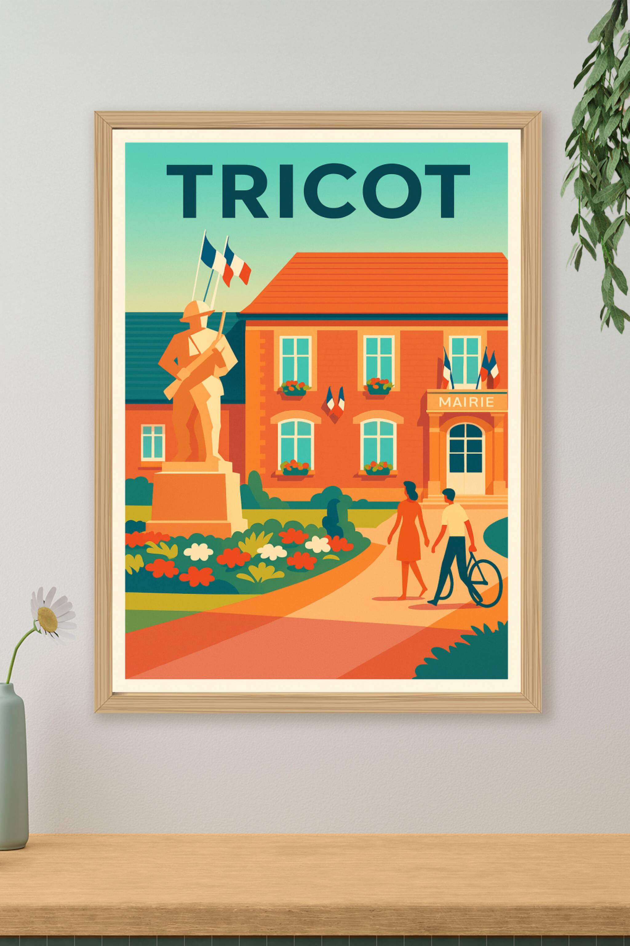 Affiche de Tricot - Charme et Mémoire au cœur de la ville