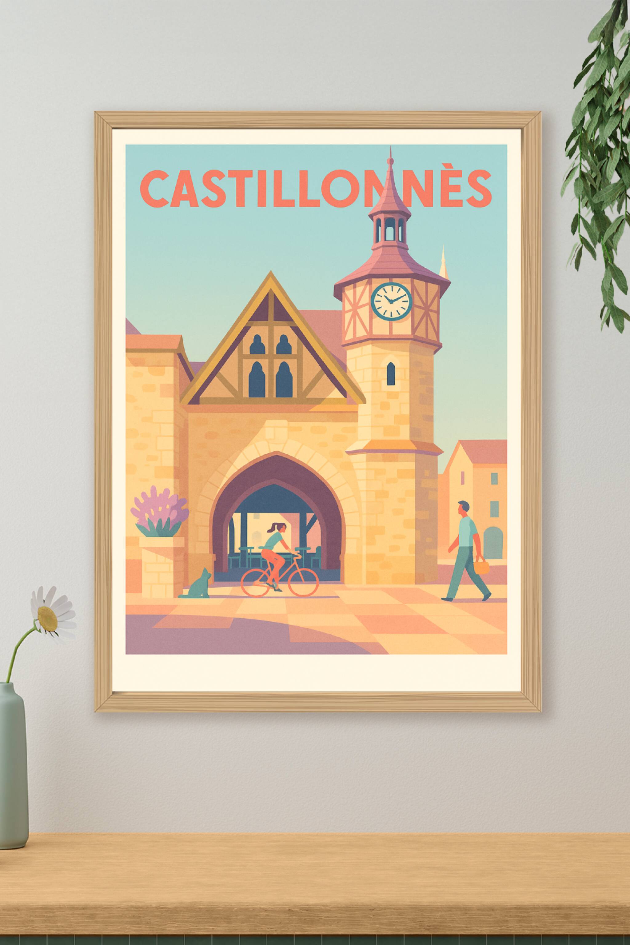 Affiche de Castillonnès - Charme médiéval et douceur de vivre