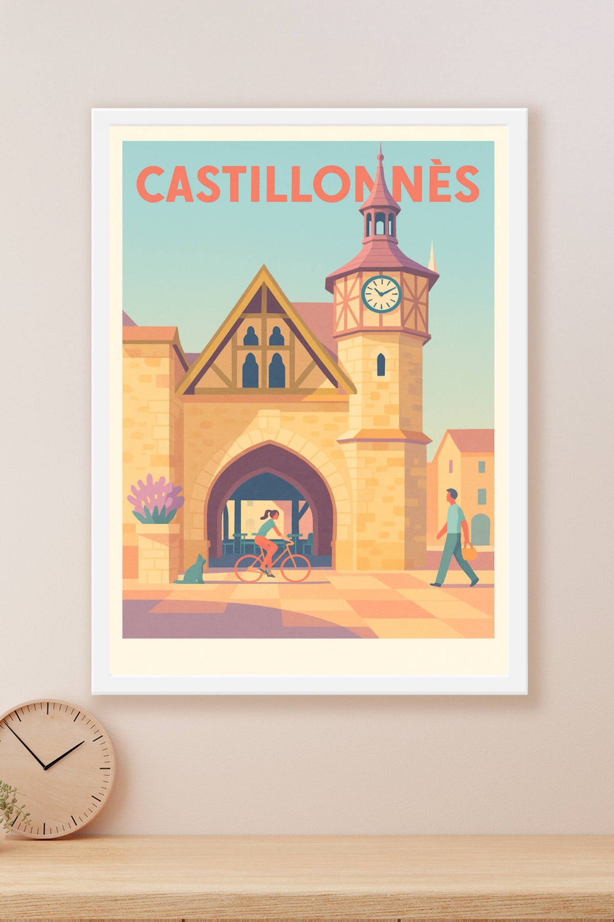 Affiche de Castillonnès - Charme médiéval et douceur de vivre