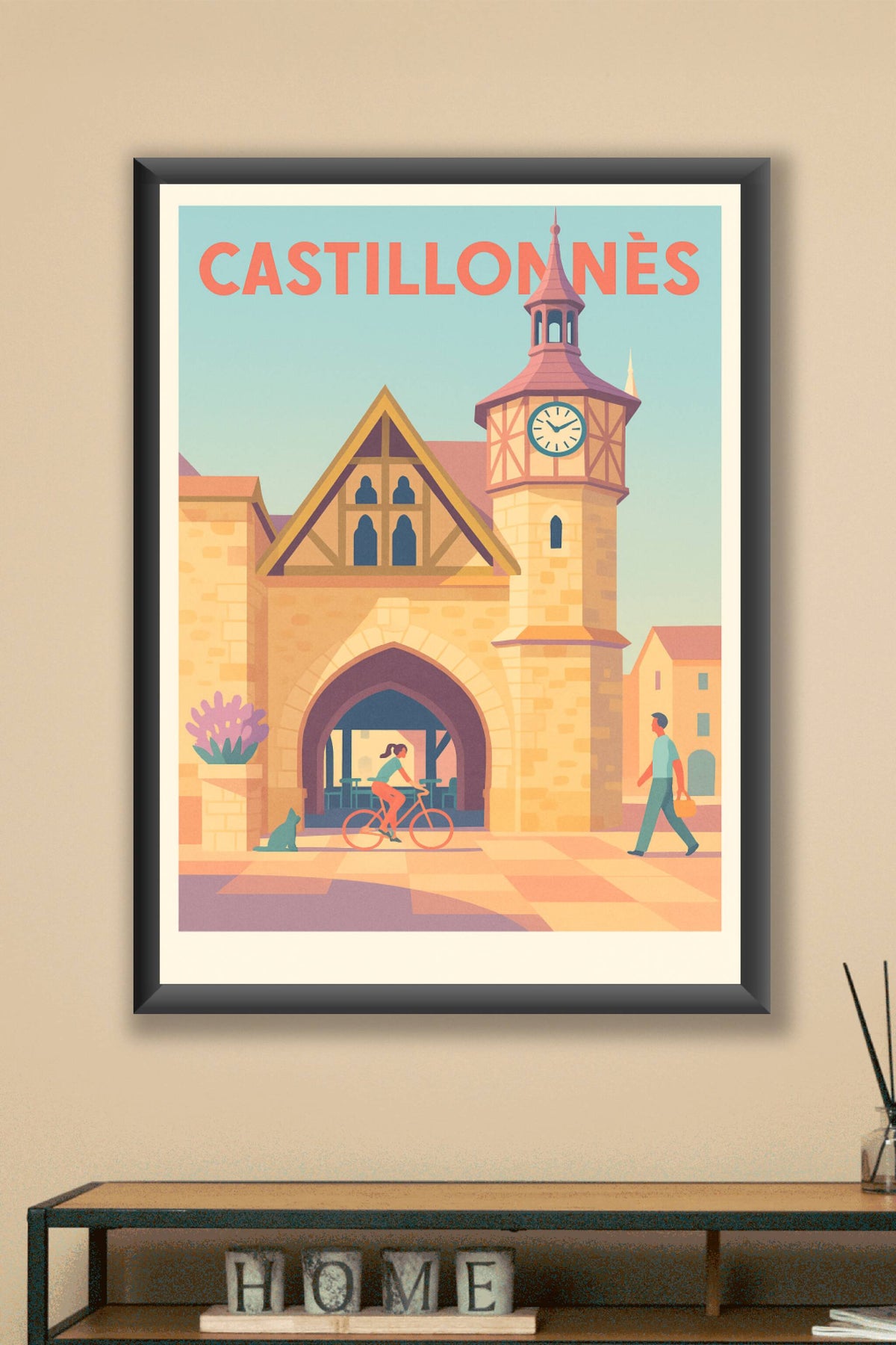 Affiche de Castillonnès - Charme médiéval et douceur de vivre
