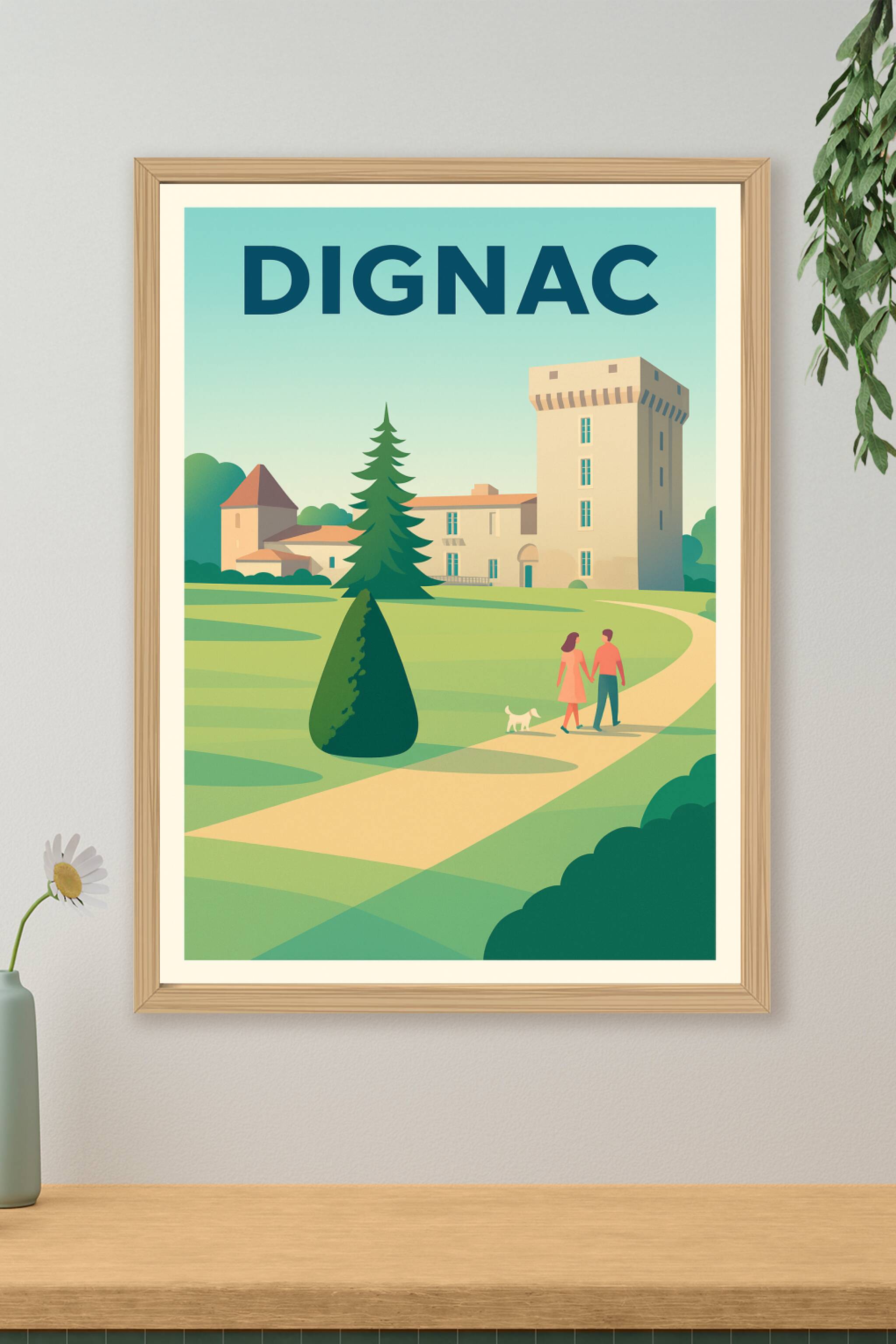 Affiche de Dignac - Charme et sérénité au cœur de la Charente