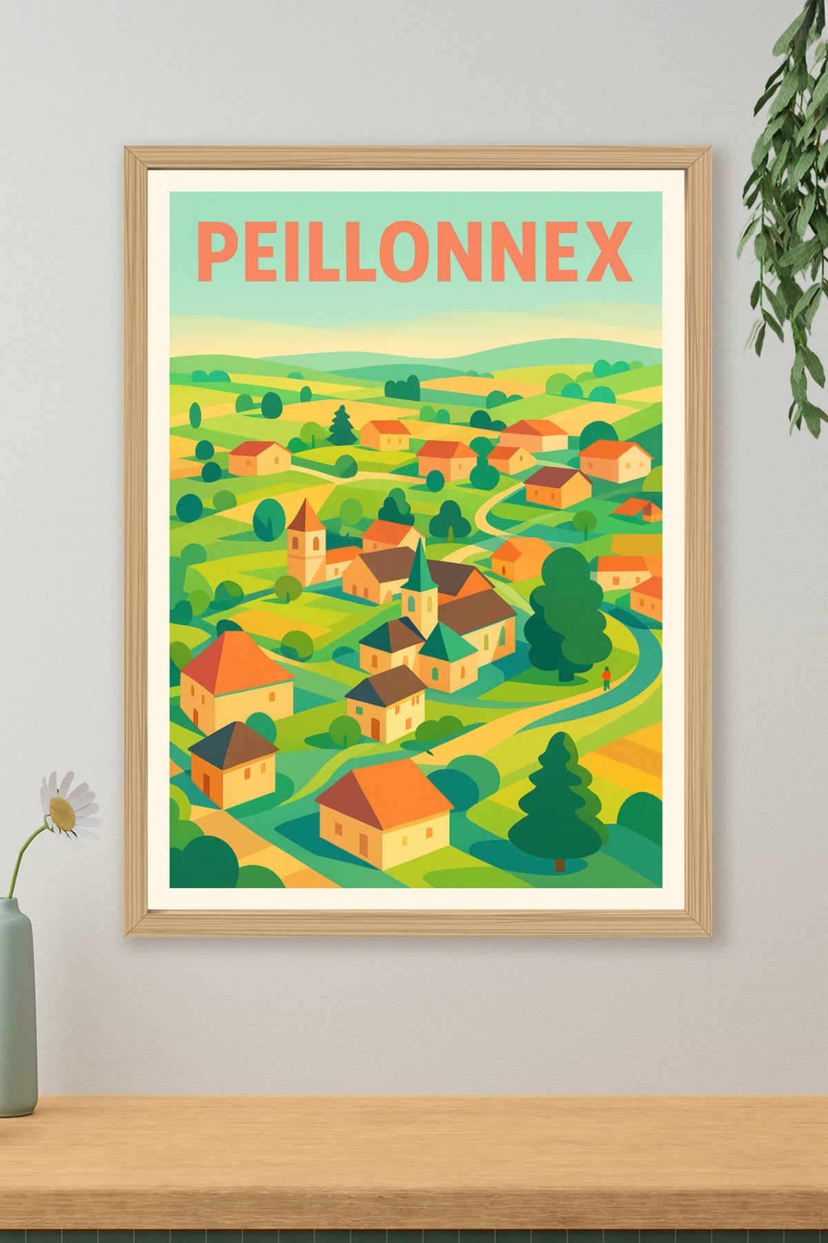 Affiche de Peillonnex - Charme paisible en vallée verdoyante