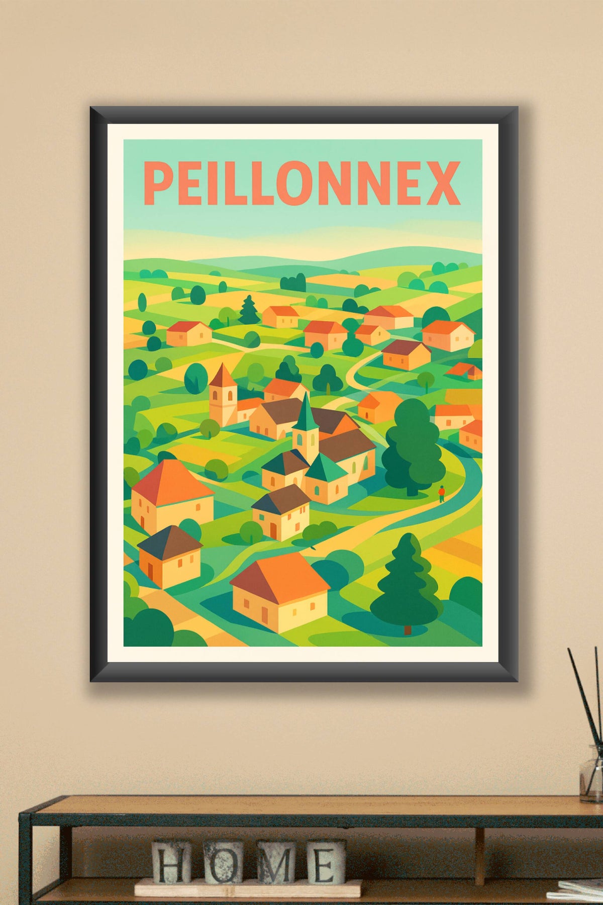 Affiche de Peillonnex - Charme paisible en vallée verdoyante