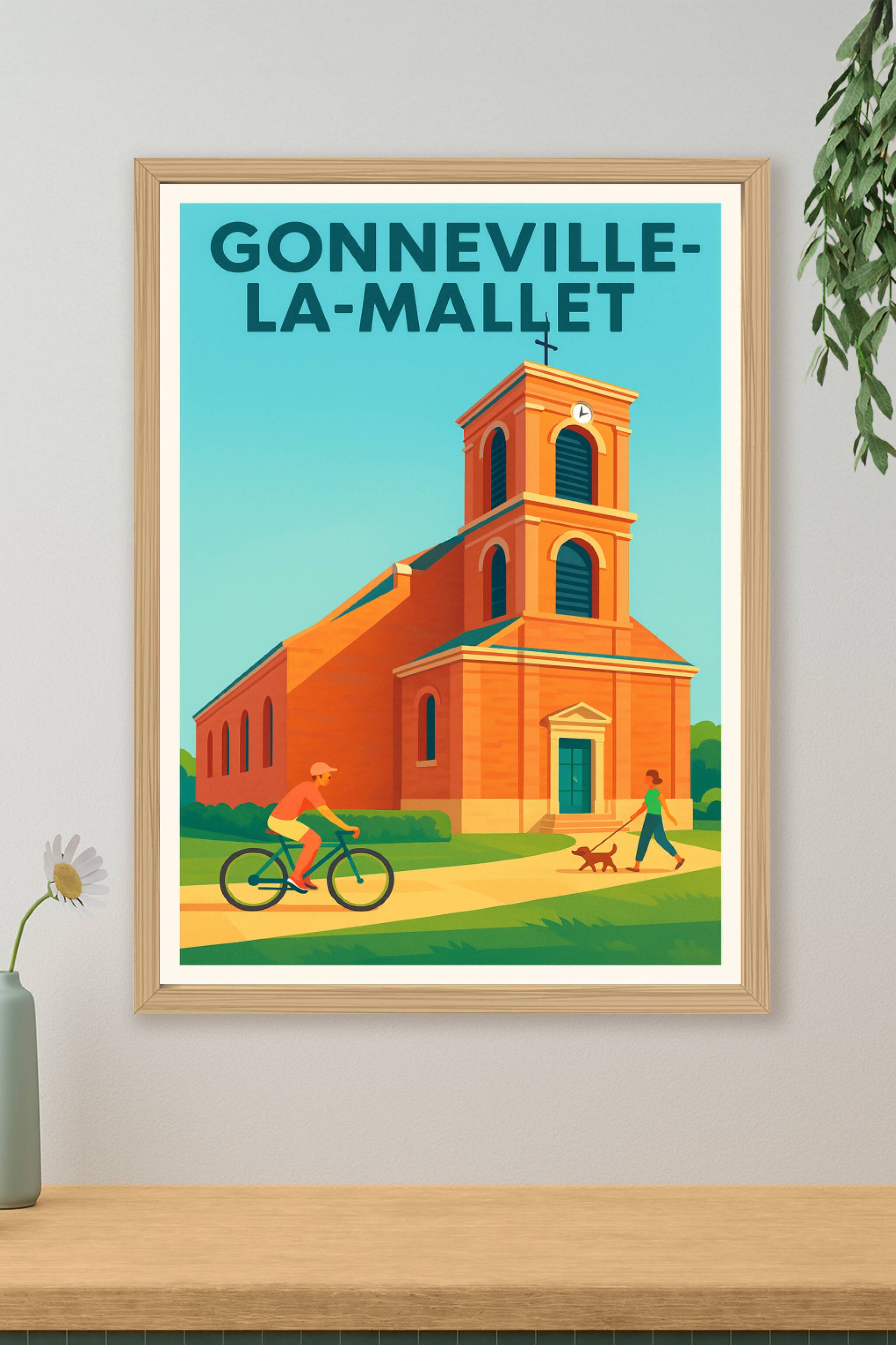 Affiche de Gonneville-la-Mallet - Charme et Sérénité au Cœur du Village
