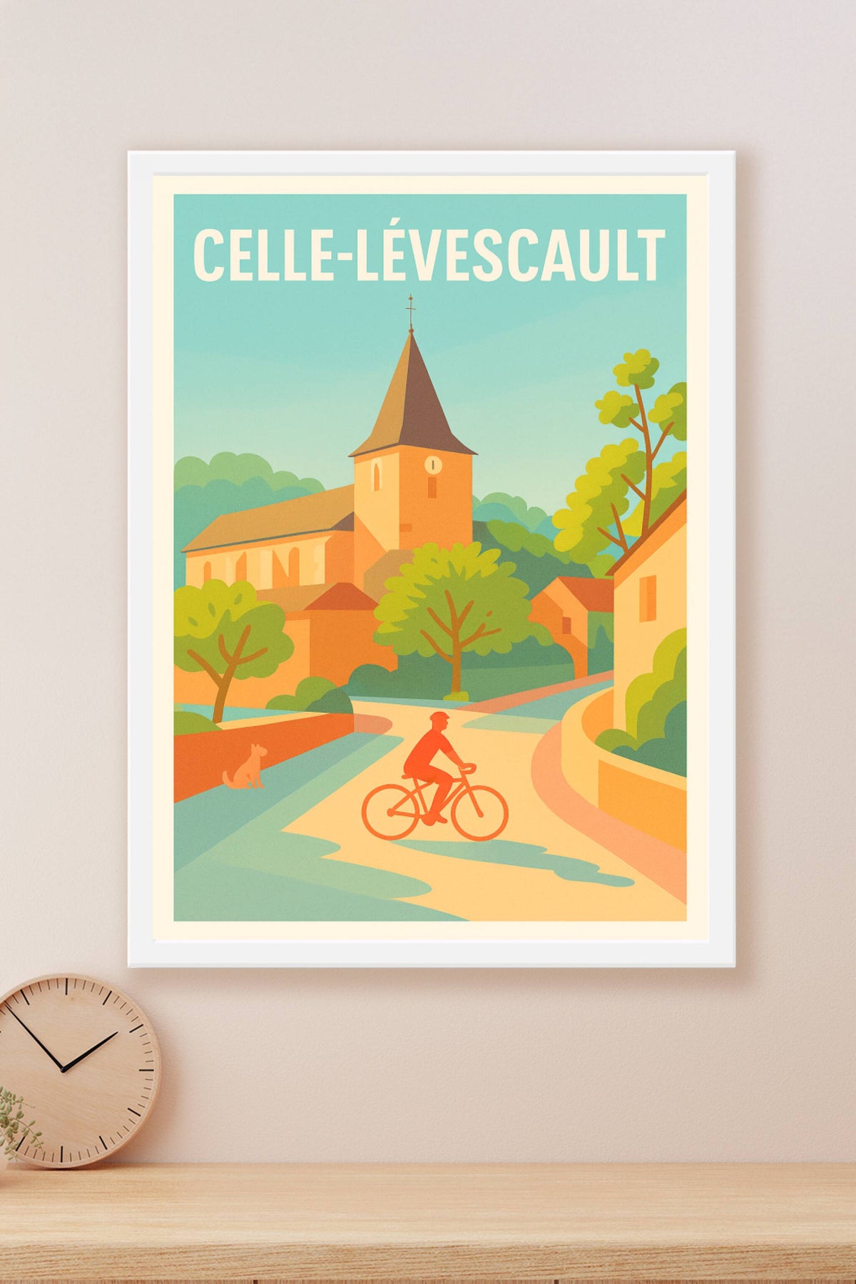 Affiche de Celle-Lévescault - Charme paisible et balade à vélo