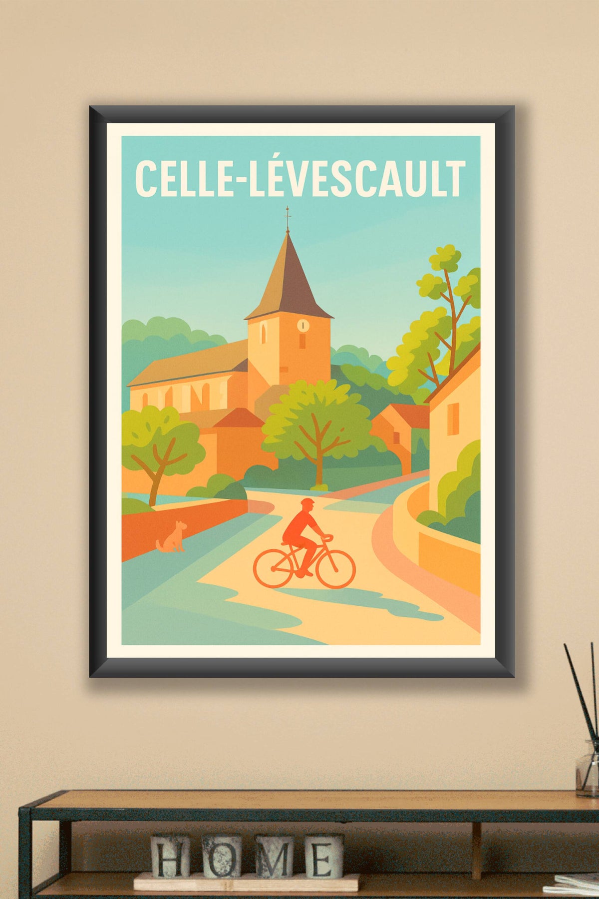 Affiche de Celle-Lévescault - Charme paisible et balade à vélo