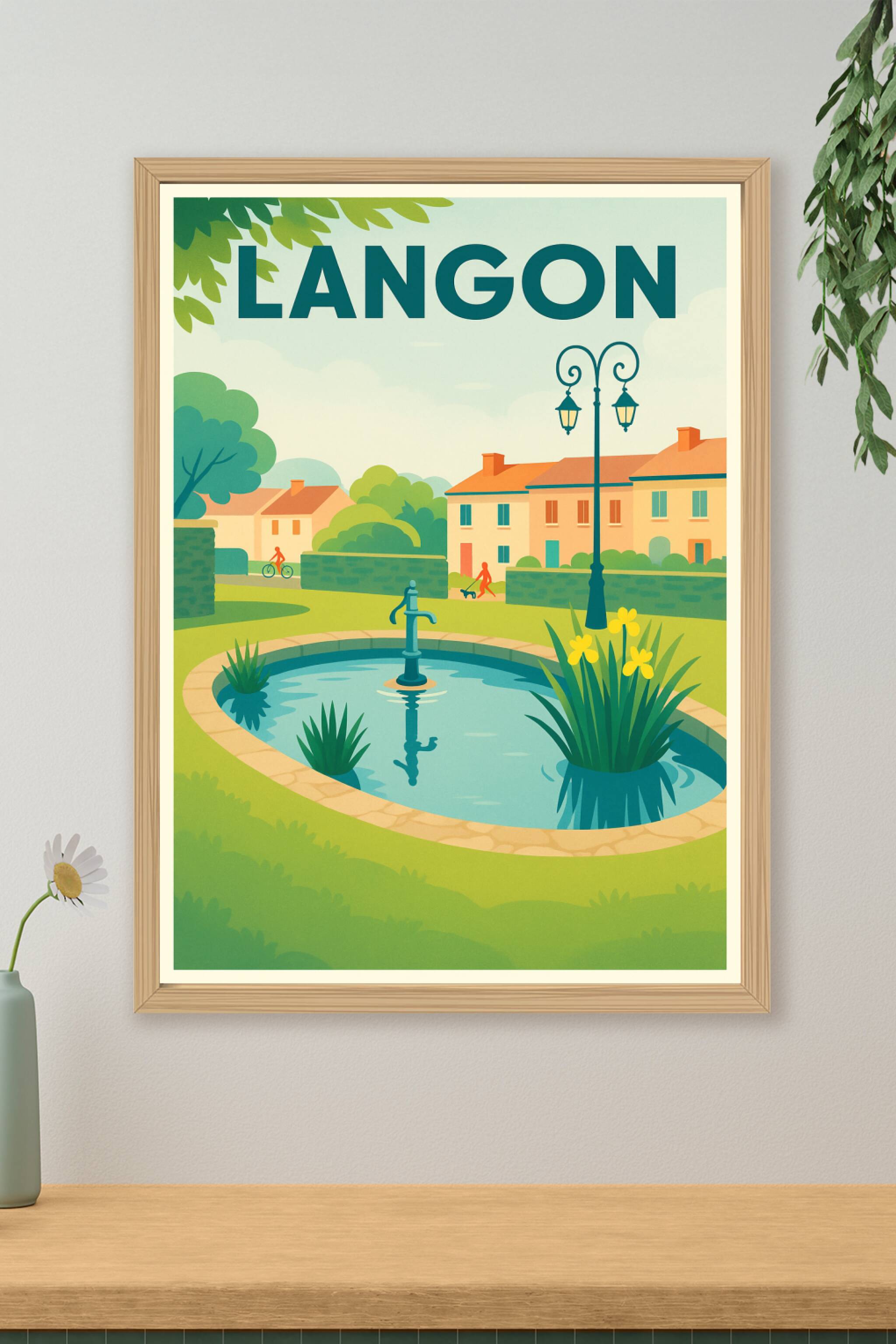 Affiche de Langon - Tranquillité au cœur de la ville