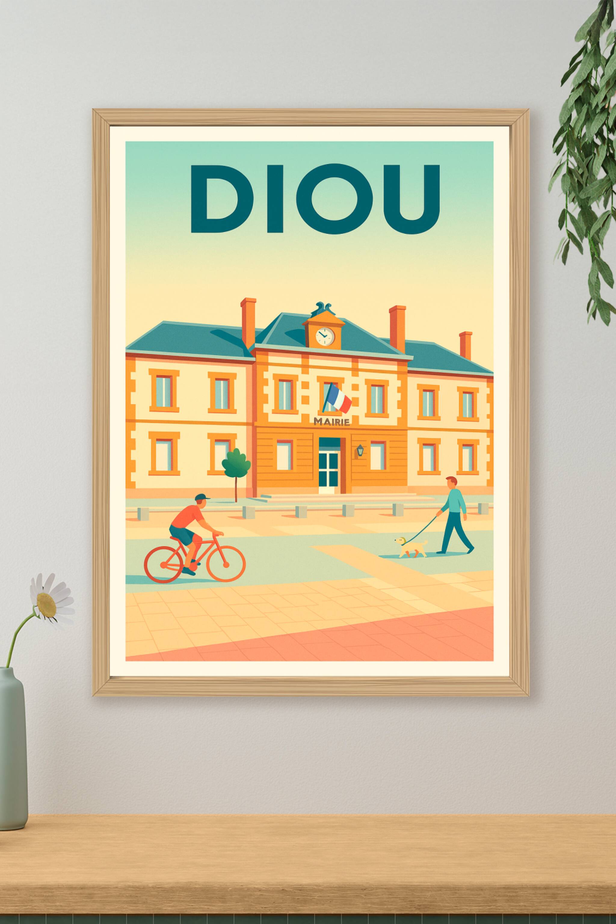 Affiche de Diou - Ambiance paisible au cœur de la mairie