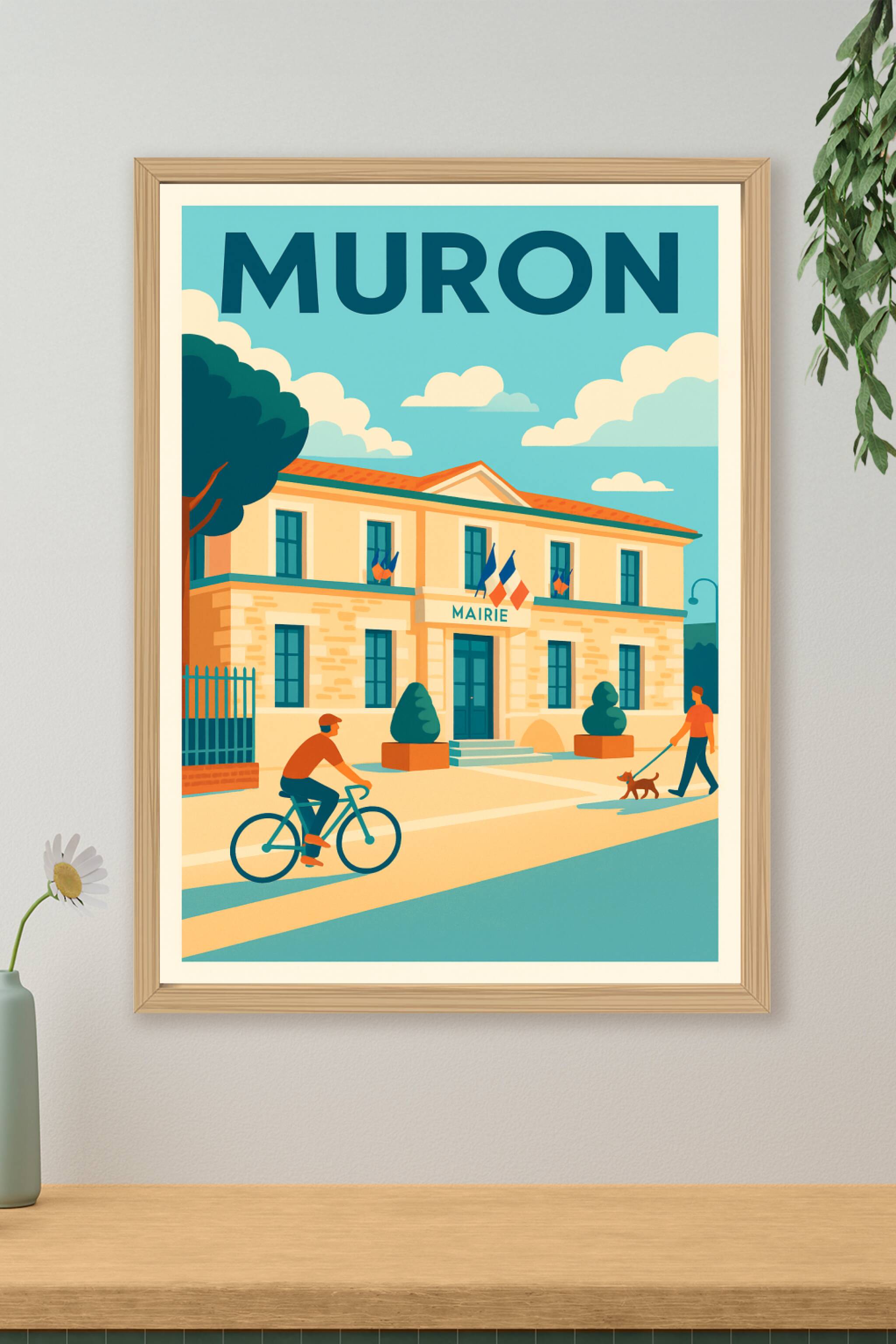 Affiche de Muron - Charme paisible du cœur de village