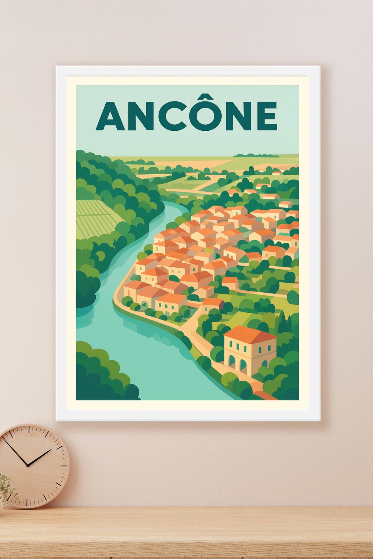 Affiche de Ancône - Charme bucolique au fil de l'eau