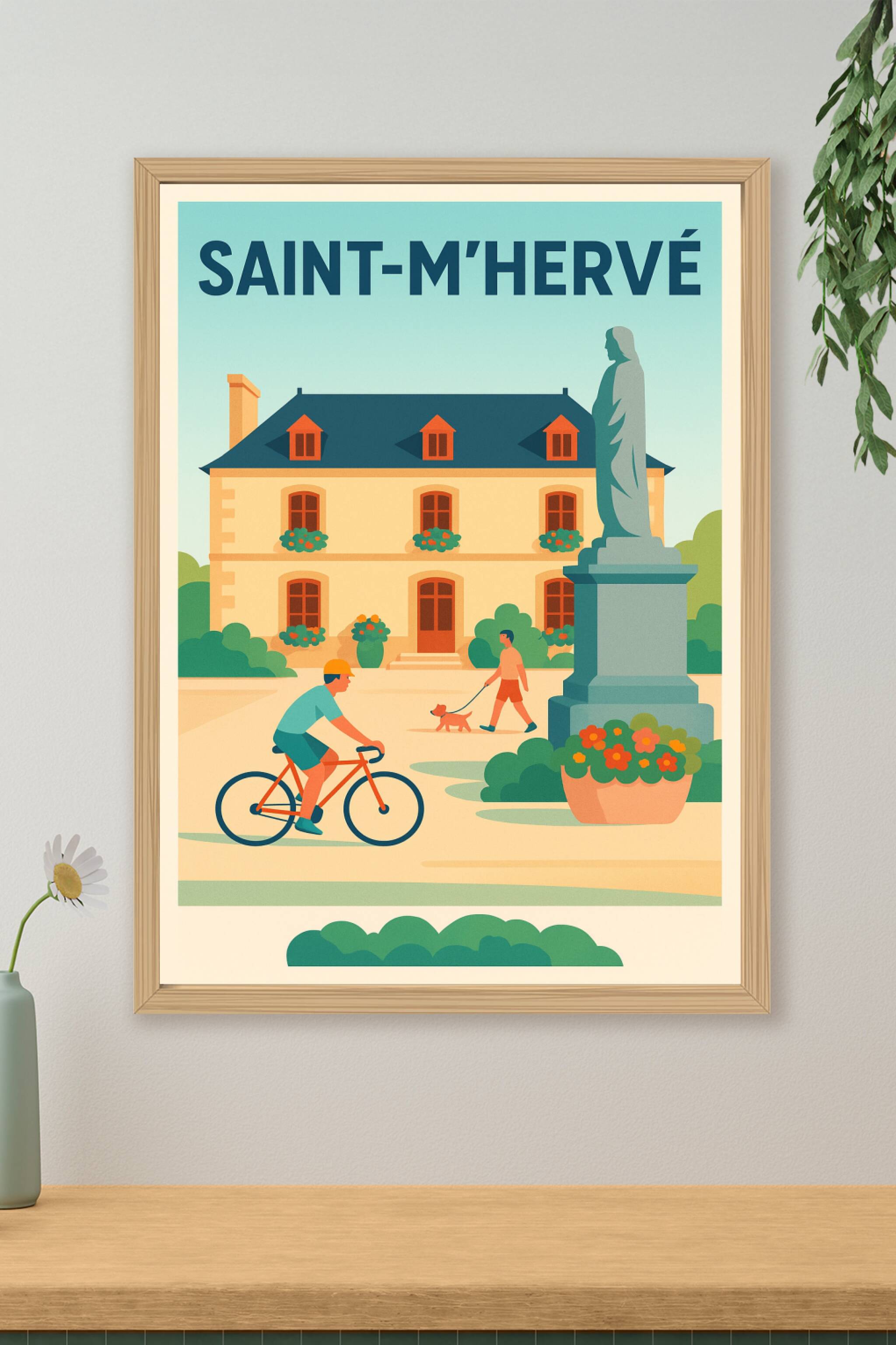 Affiche de Saint-M'Hervé - Charme et sérénité au cœur du village