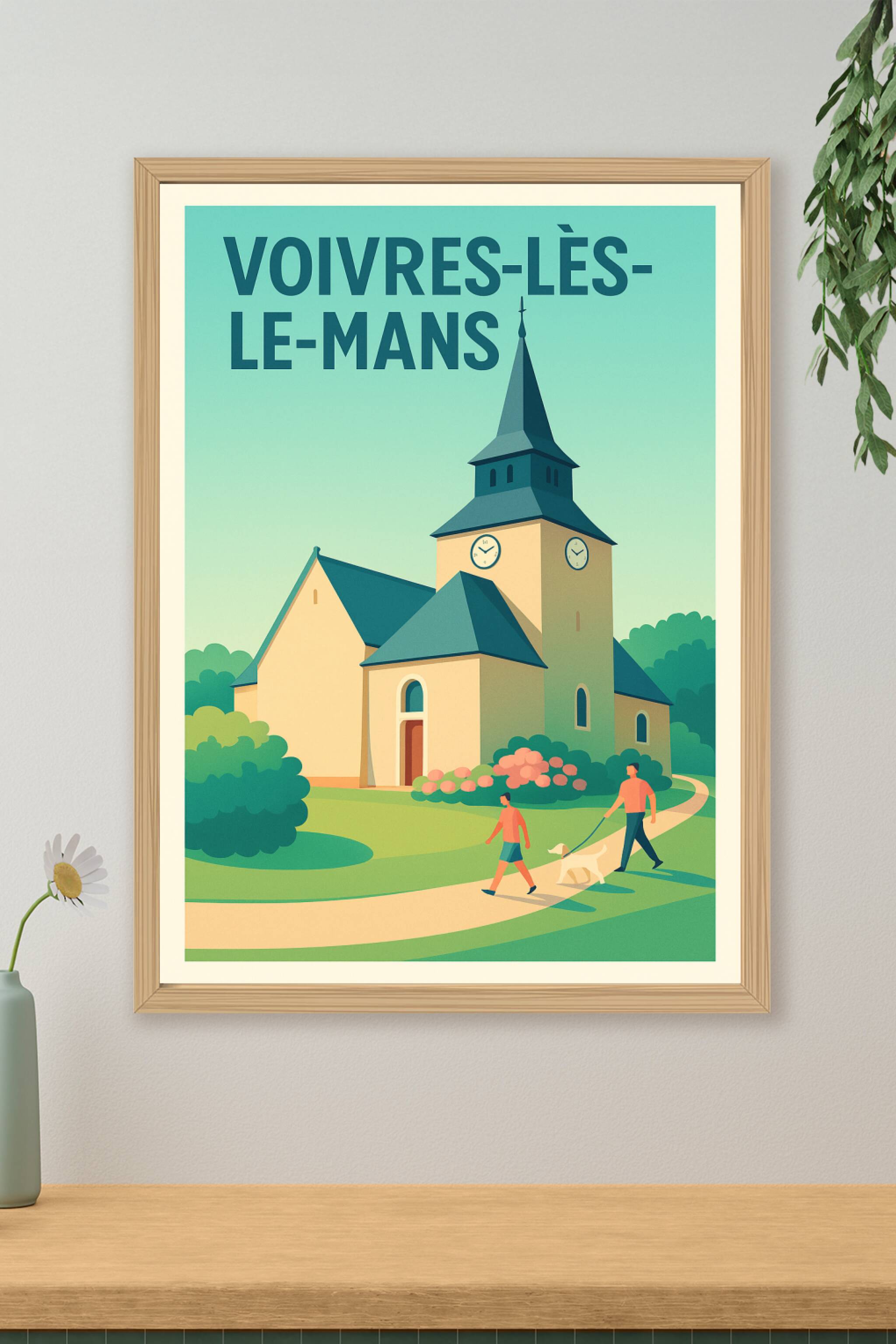 Affiche de Voivres-lès-le-Mans - Un coin de sérénité champêtre