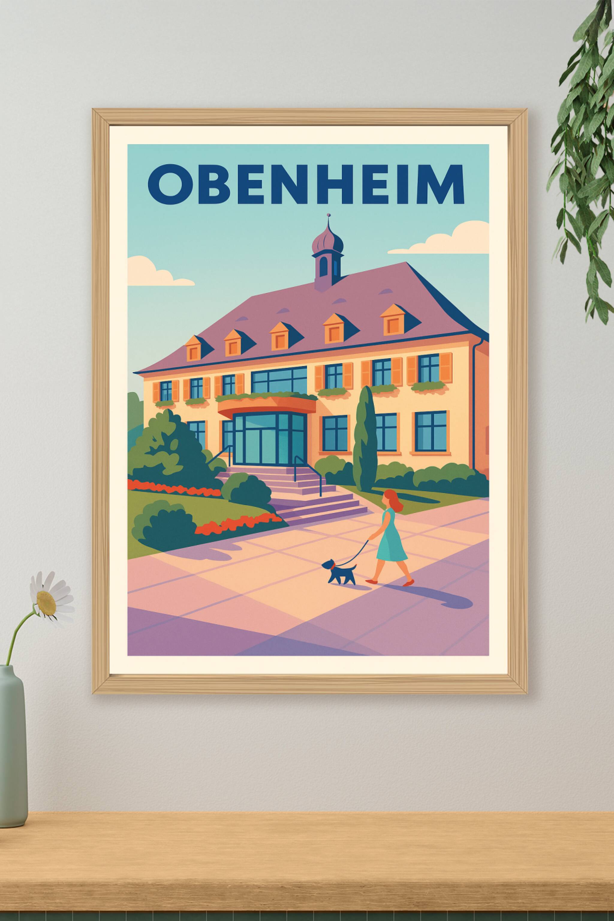 Affiche de Obenheim - Charme paisible et élégance architecturale