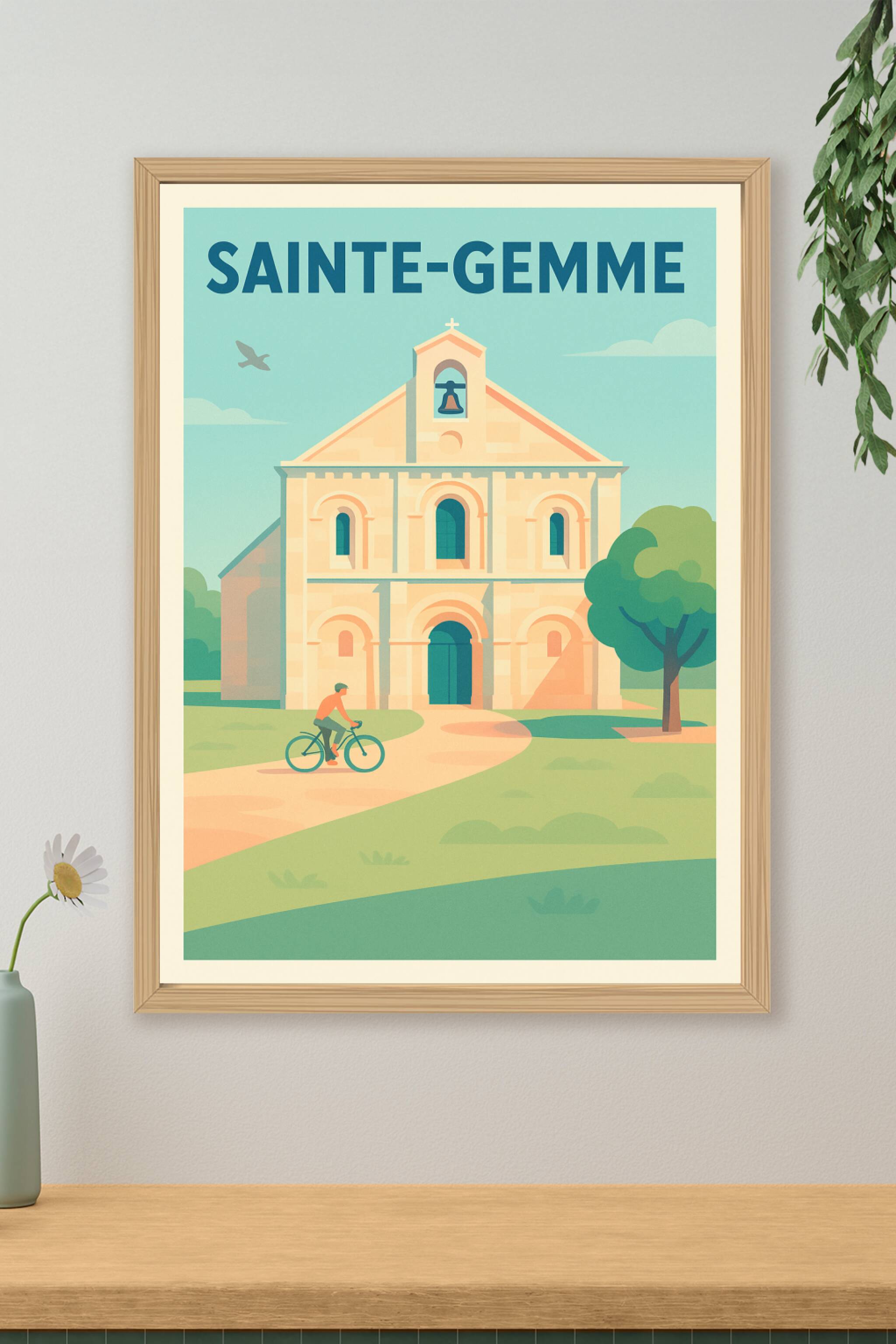 Affiche de Sainte-Gemme - Charme et Sérénité au Cœur du Patrimoine