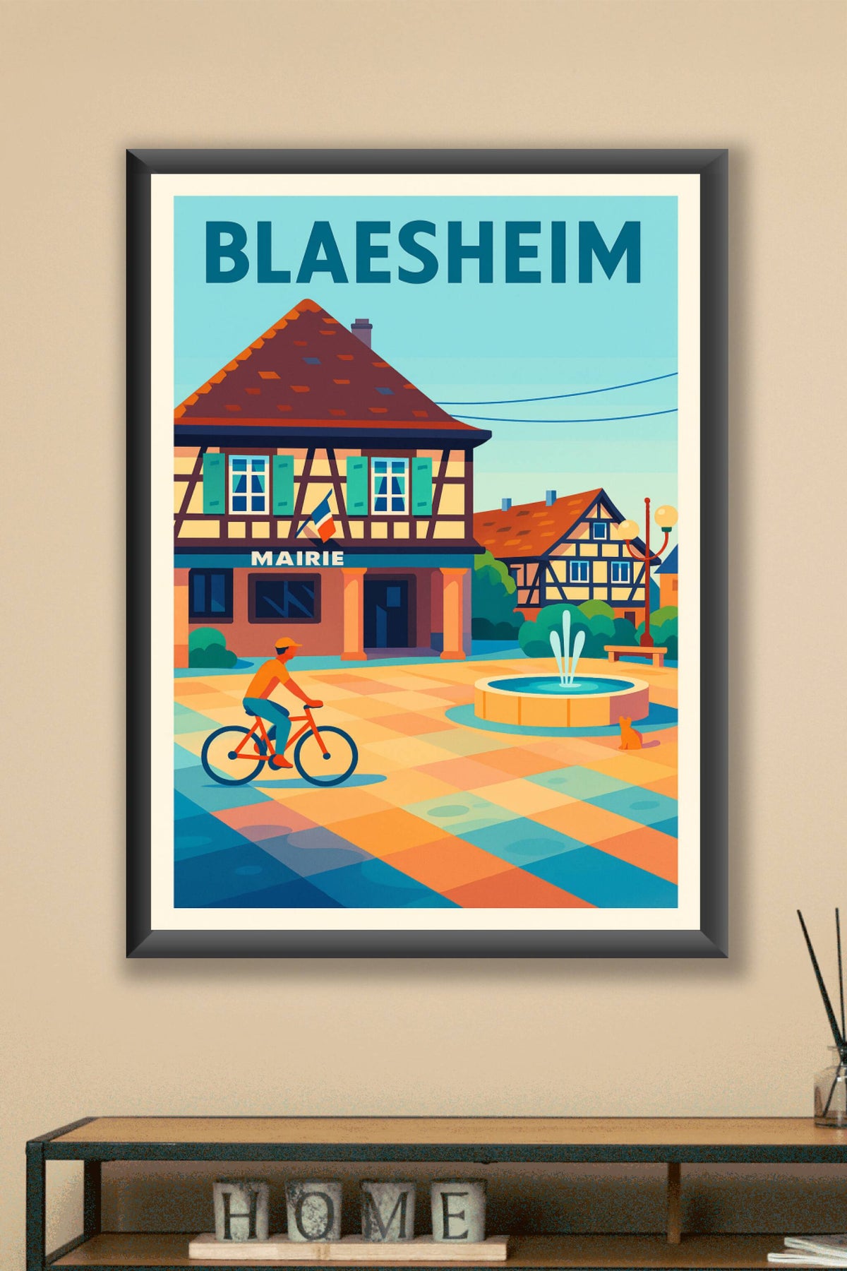 Affiche de Blaesheim - Charme authentique de la place centrale