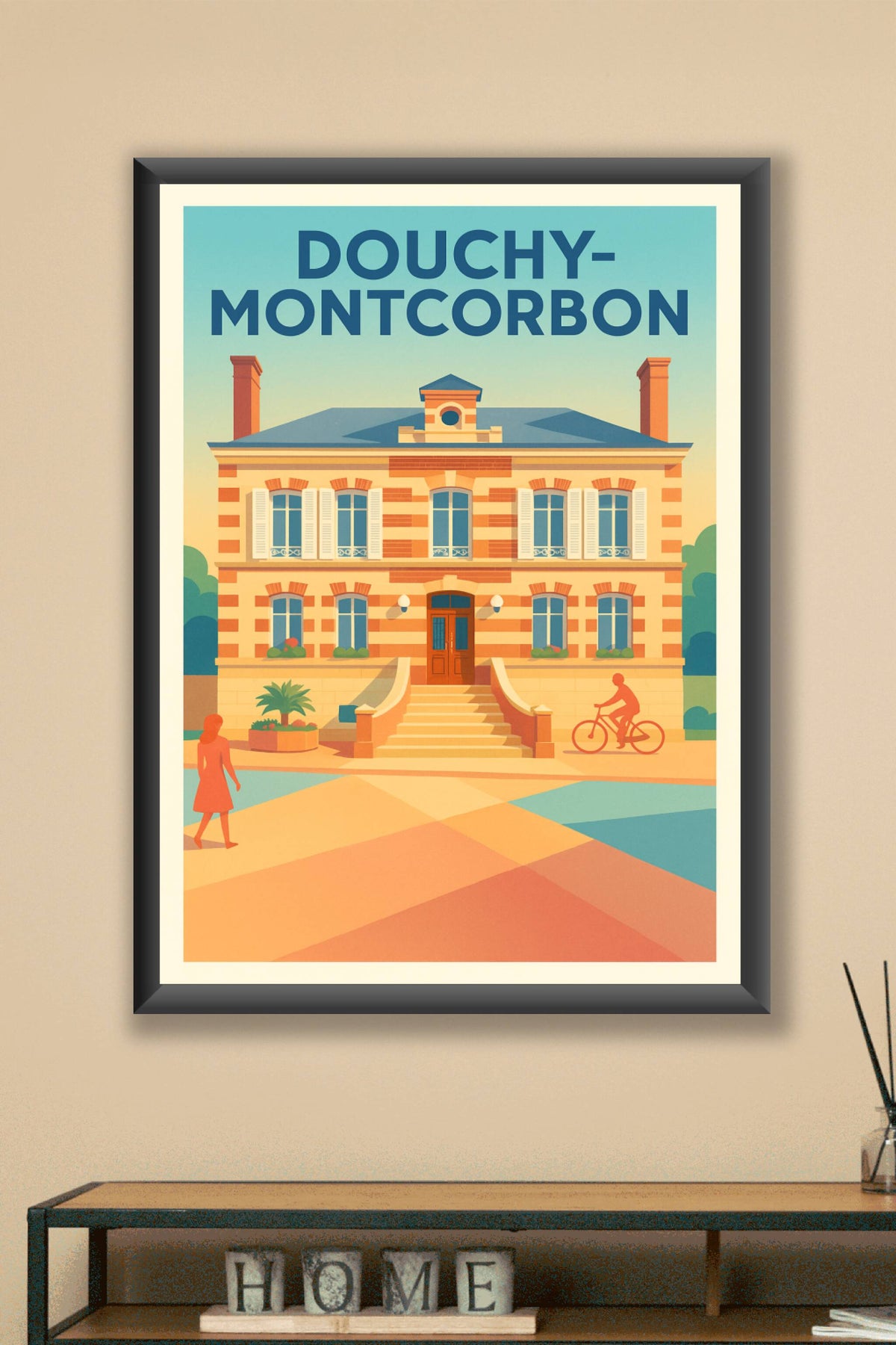 Affiche de Douchy-Montcorbon - Élegance et Sérénité au Cœur de la Ville