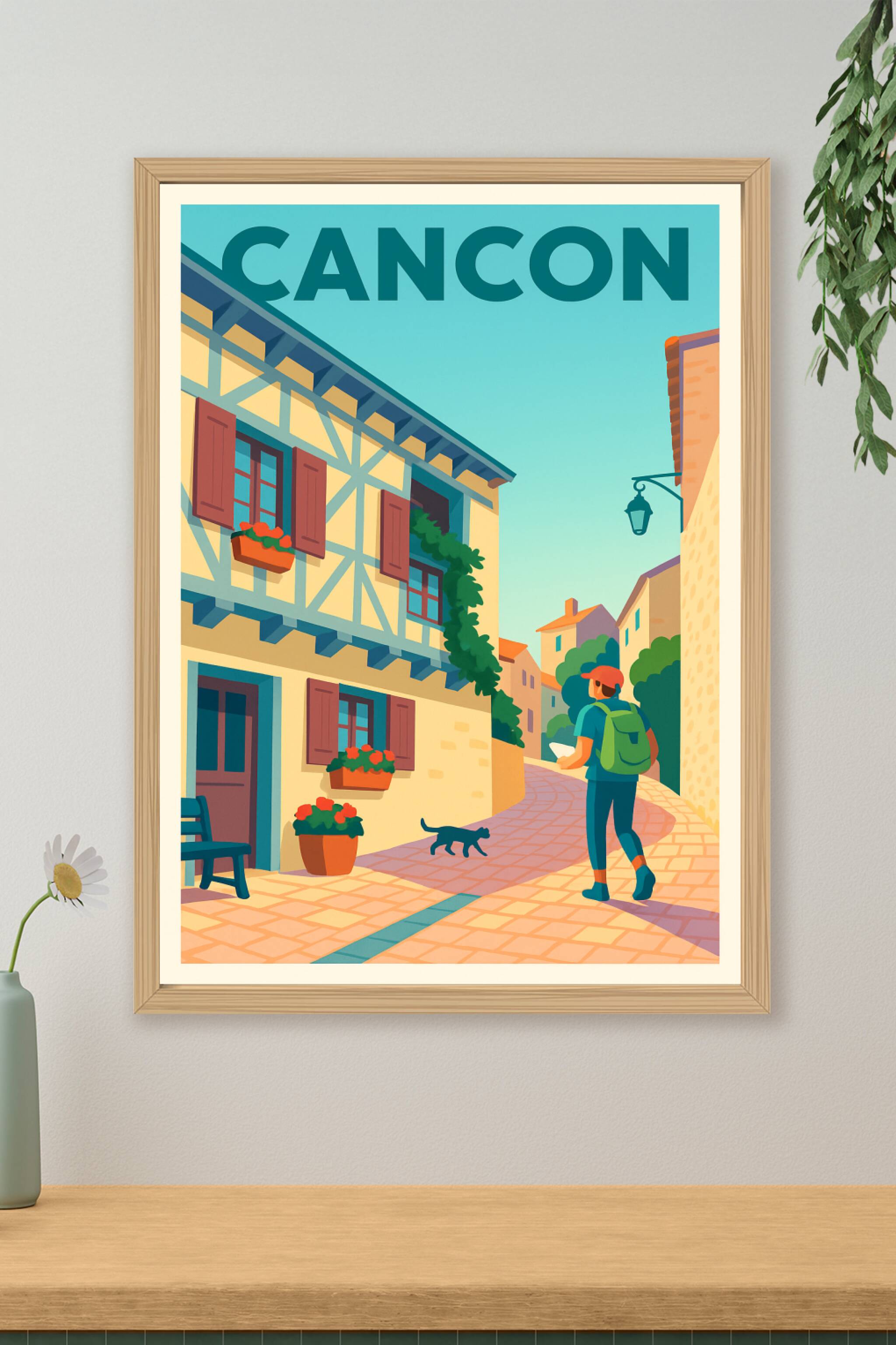 Affiche de Cancon - Promenade pittoresque au cœur du village