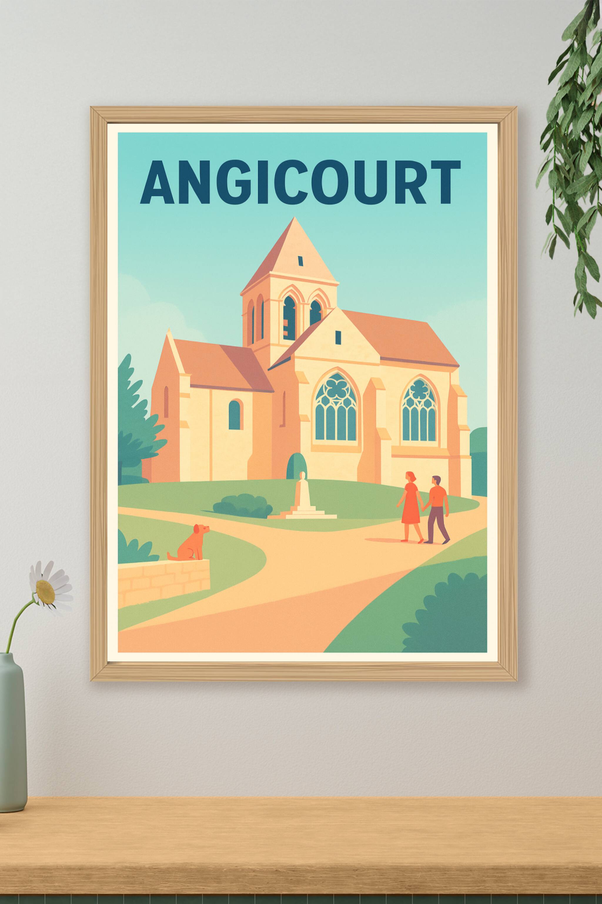 Affiche de Angicourt - Charme et sérénité au cœur de la campagne