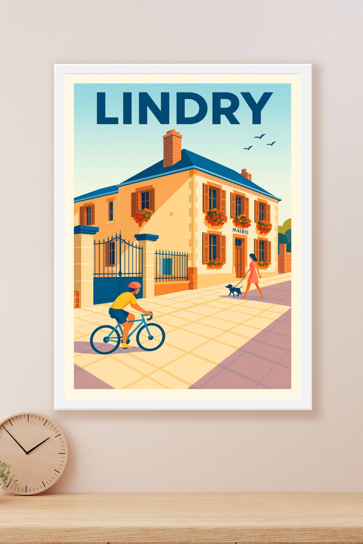 Affiche de Lindry - Charme et sérénité villageoise