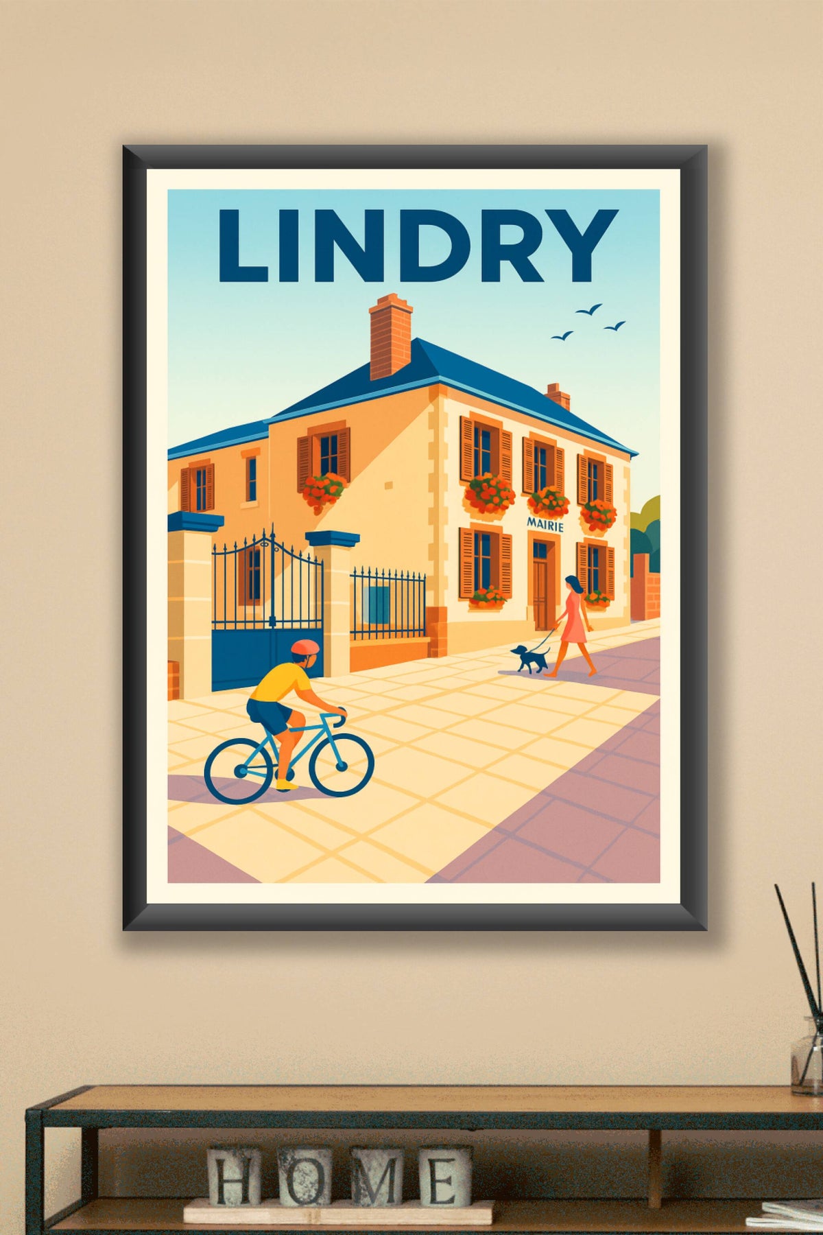 Affiche de Lindry - Charme et sérénité villageoise