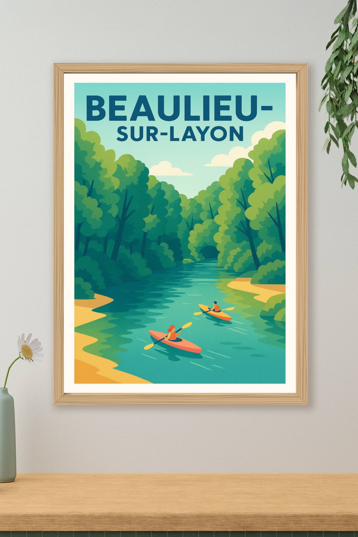 Affiche de Beaulieu-sur-Layon - Nature et sérénité au fil de l'eau