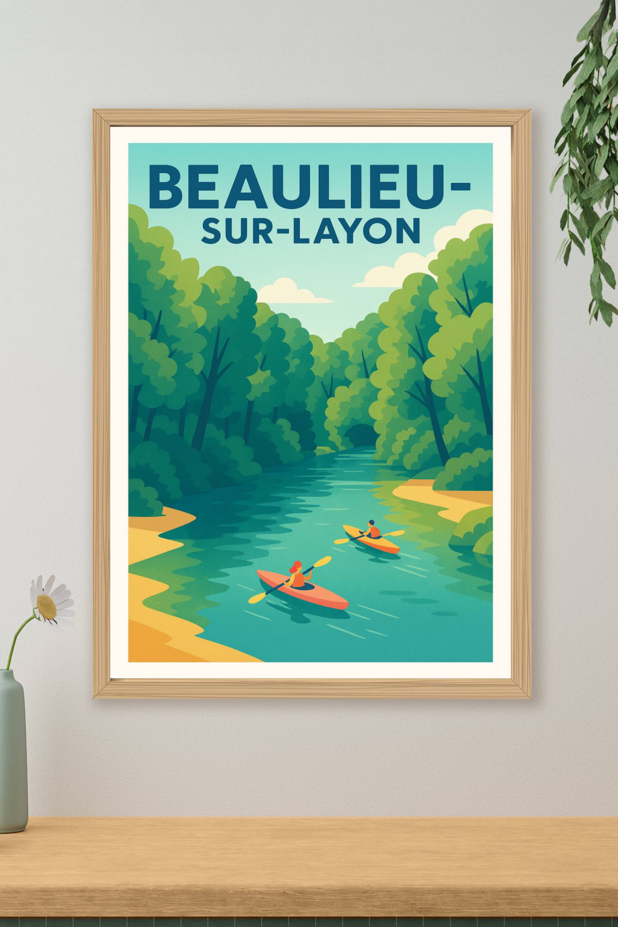 Affiche de Beaulieu-sur-Layon - Nature et sérénité au fil de l'eau