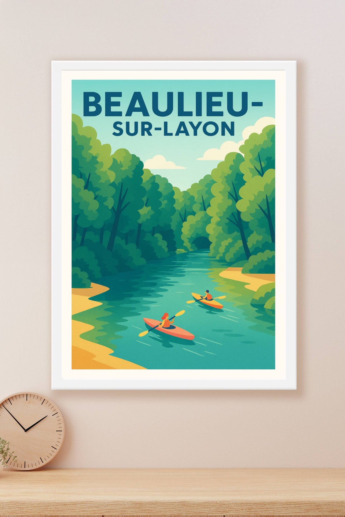 Affiche de Beaulieu-sur-Layon - Nature et sérénité au fil de l'eau