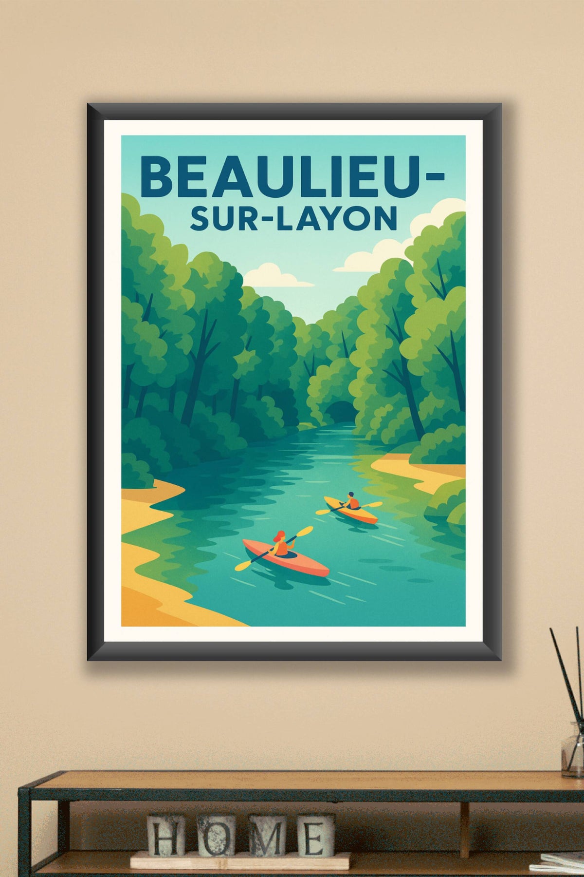 Affiche de Beaulieu-sur-Layon - Nature et sérénité au fil de l'eau