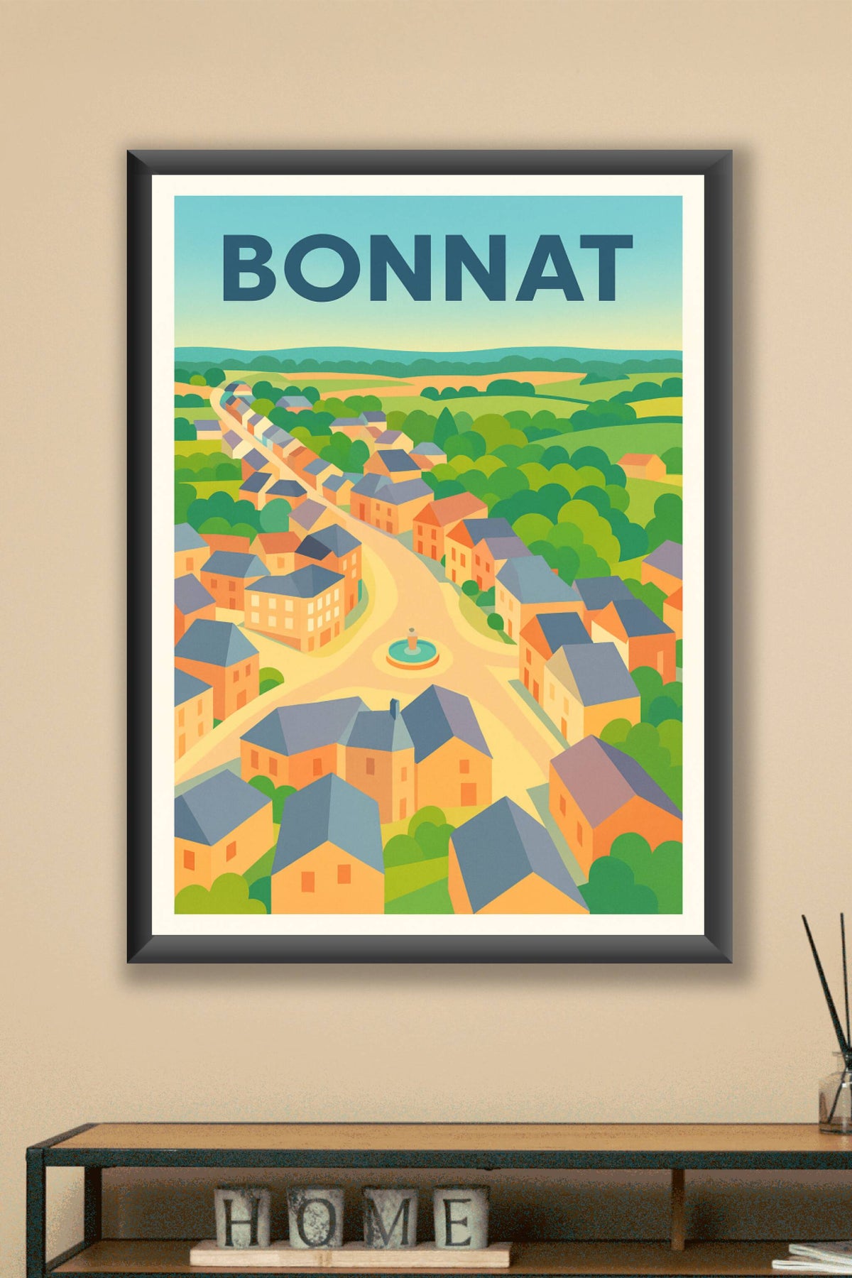 Affiche de Bonnat - Charme pittoresque de la campagne française