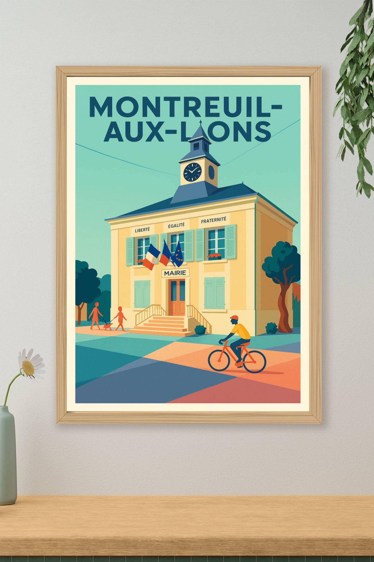Affiche de Montreuil-aux-Lions - Le charme de la mairie animée