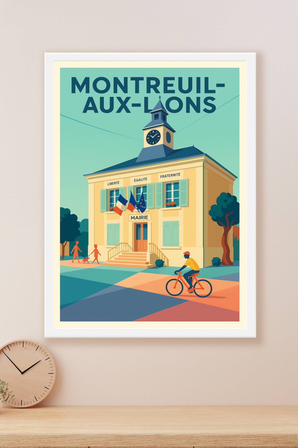 Affiche de Montreuil-aux-Lions - Le charme de la mairie animée