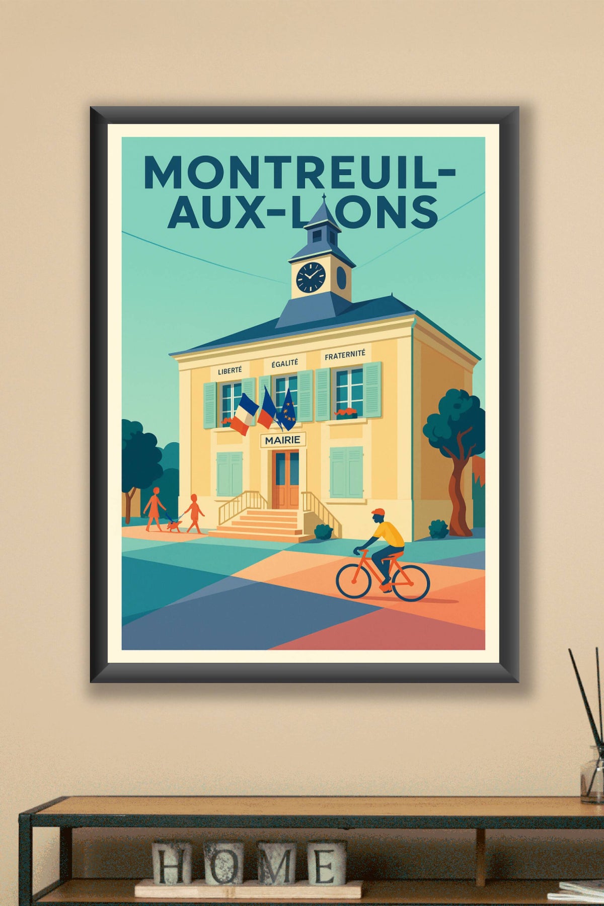 Affiche de Montreuil-aux-Lions - Le charme de la mairie animée