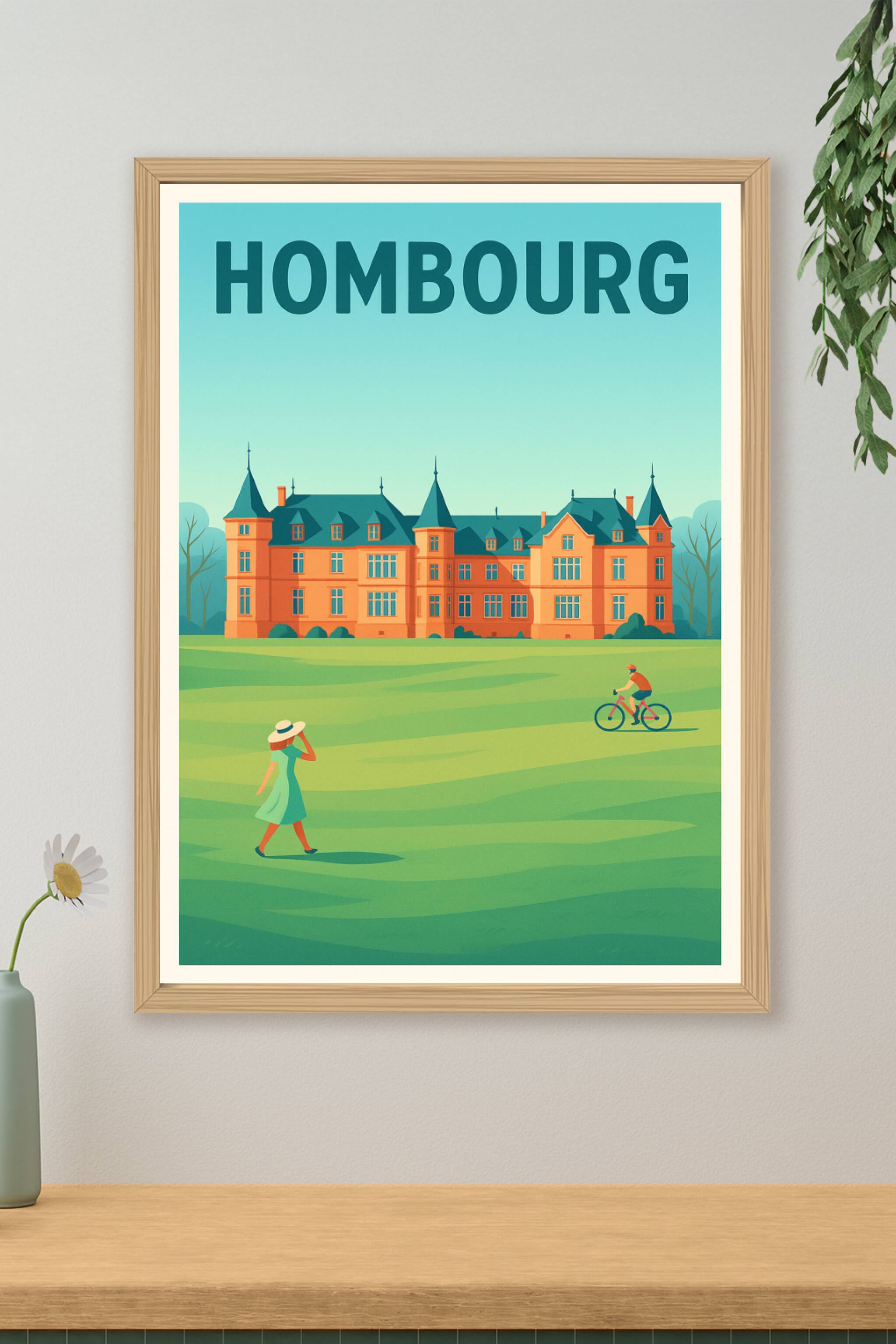 Affiche de Hombourg - Élégance et nature au cœur de la ville