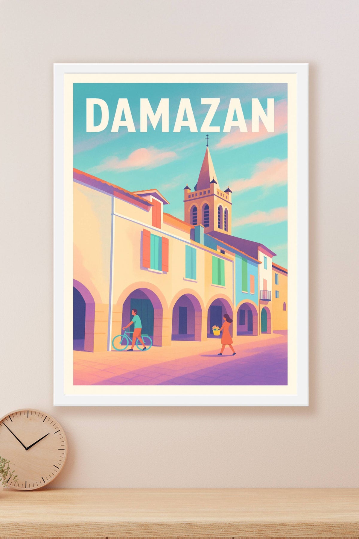 Affiche de Damazan - Charme et douceur d'un village occitan