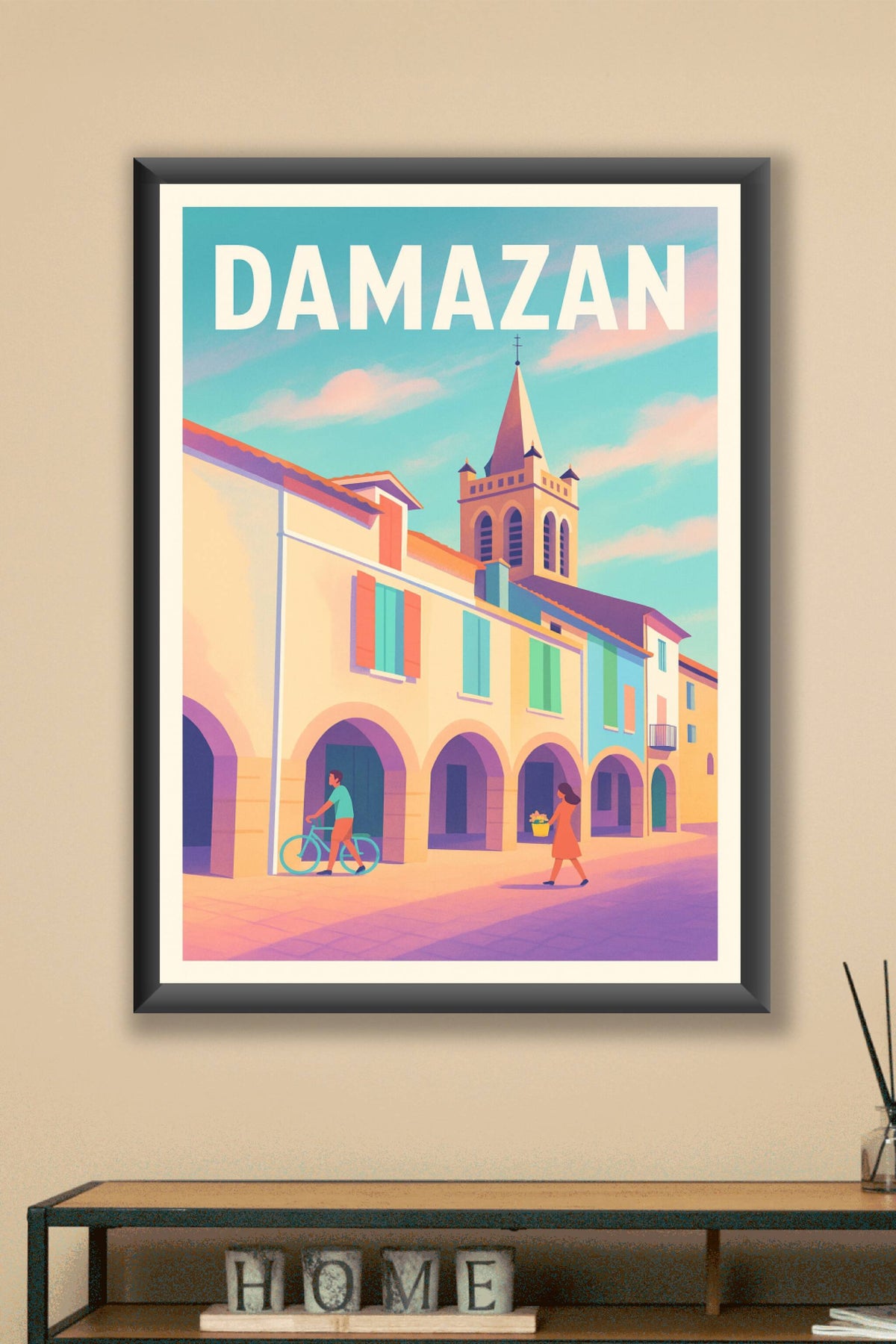Affiche de Damazan - Charme et douceur d'un village occitan