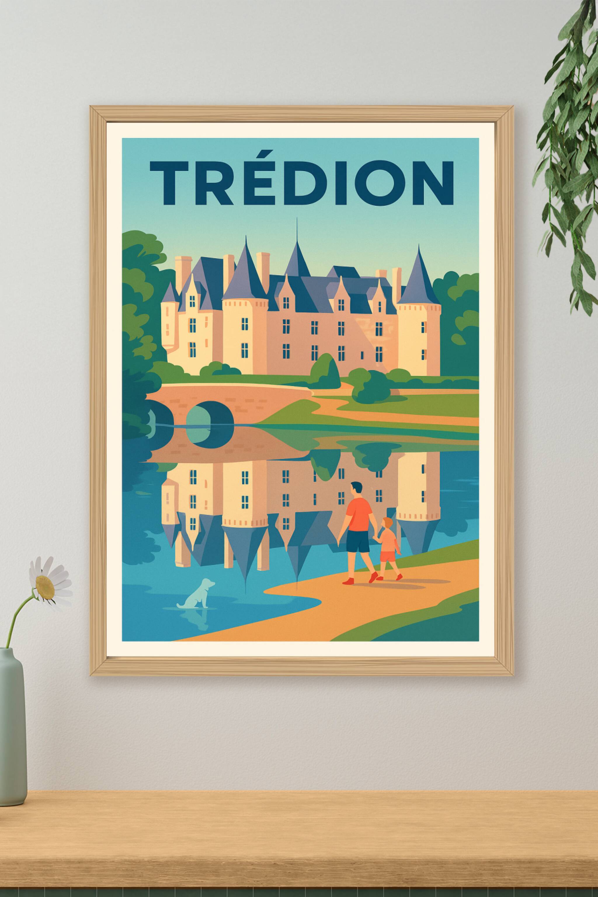Affiche de Trédion - Sérénité et patrimoine au bord de l'eau