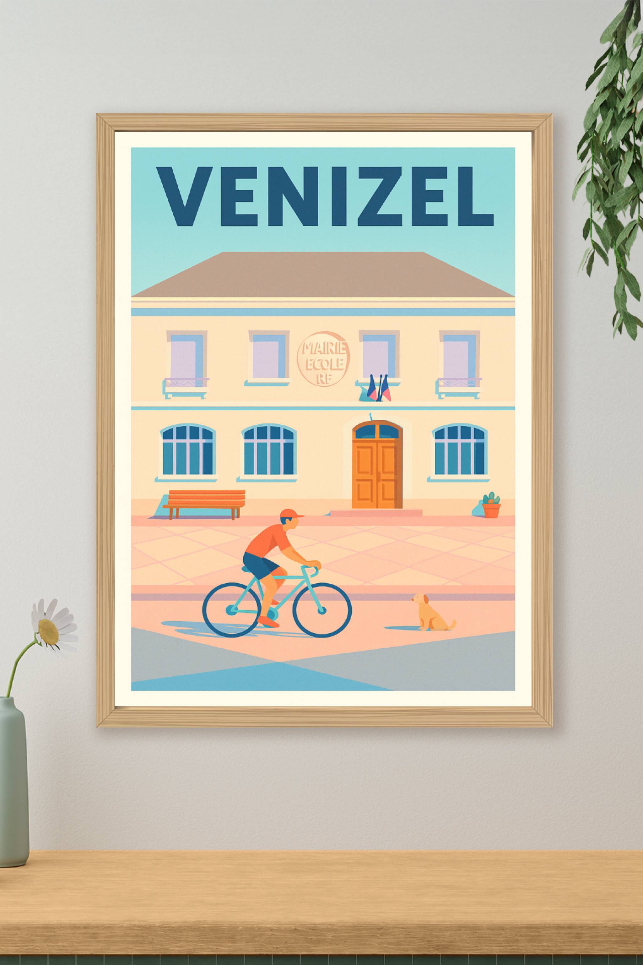 Affiche de Venizel - Douceur de vie et balade à vélo
