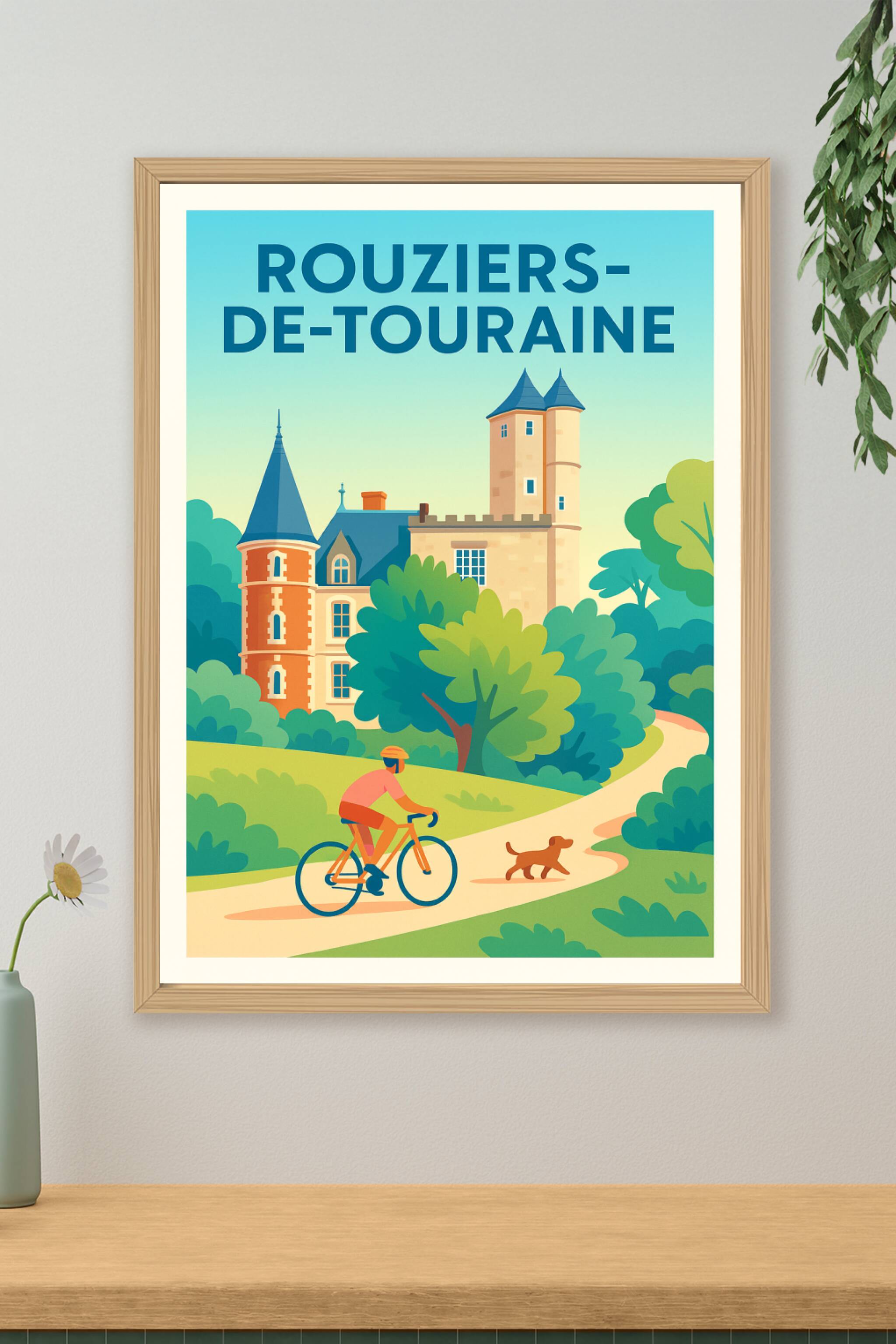 Affiche de Rouziers-de-Touraine - Évasion à vélo au cœur de la Touraine
