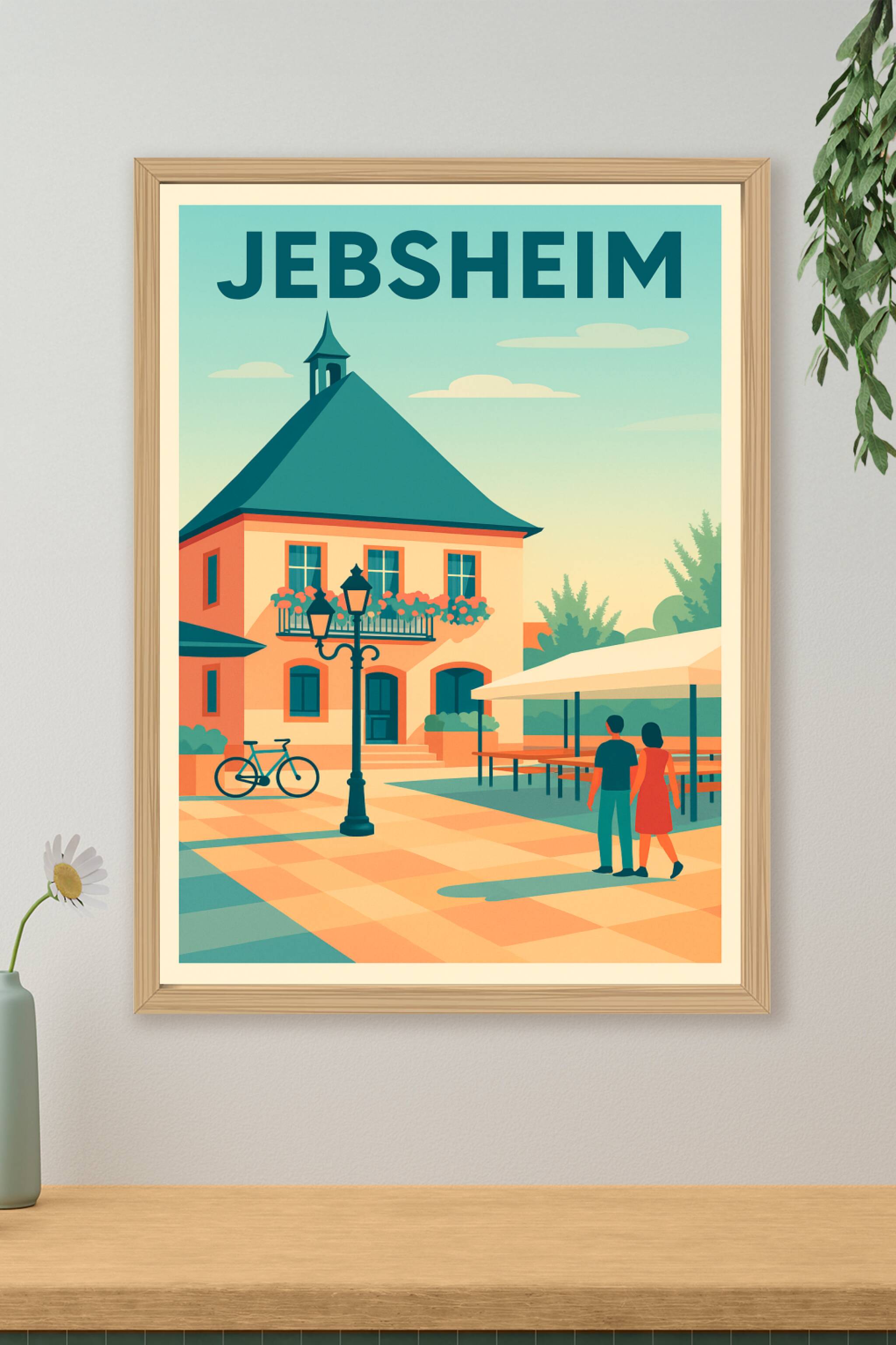 Affiche de Jebsheim - Charme et douceur de la vie alsacienne
