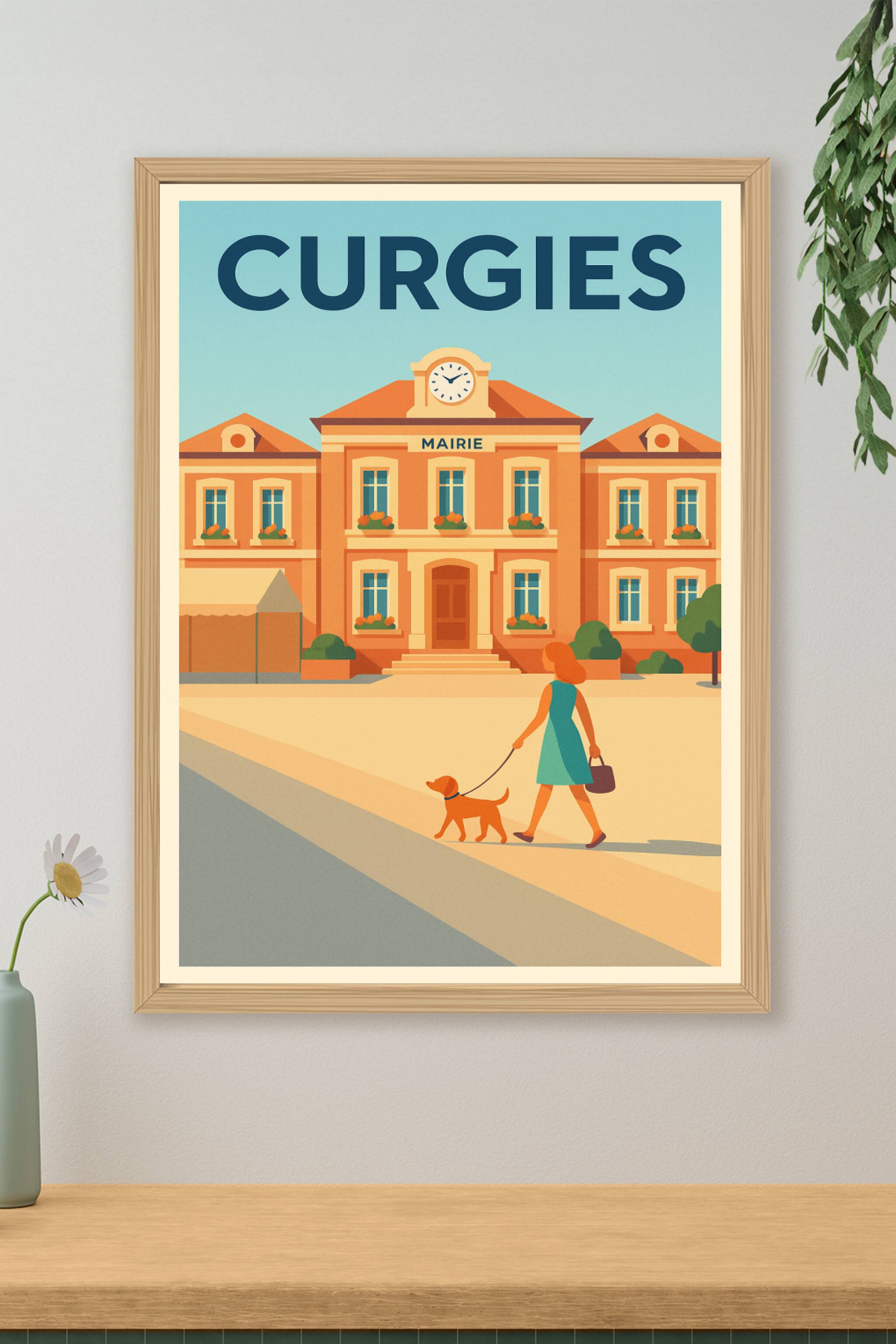 Affiche de Curgies - Charme et quiétude au cœur du village