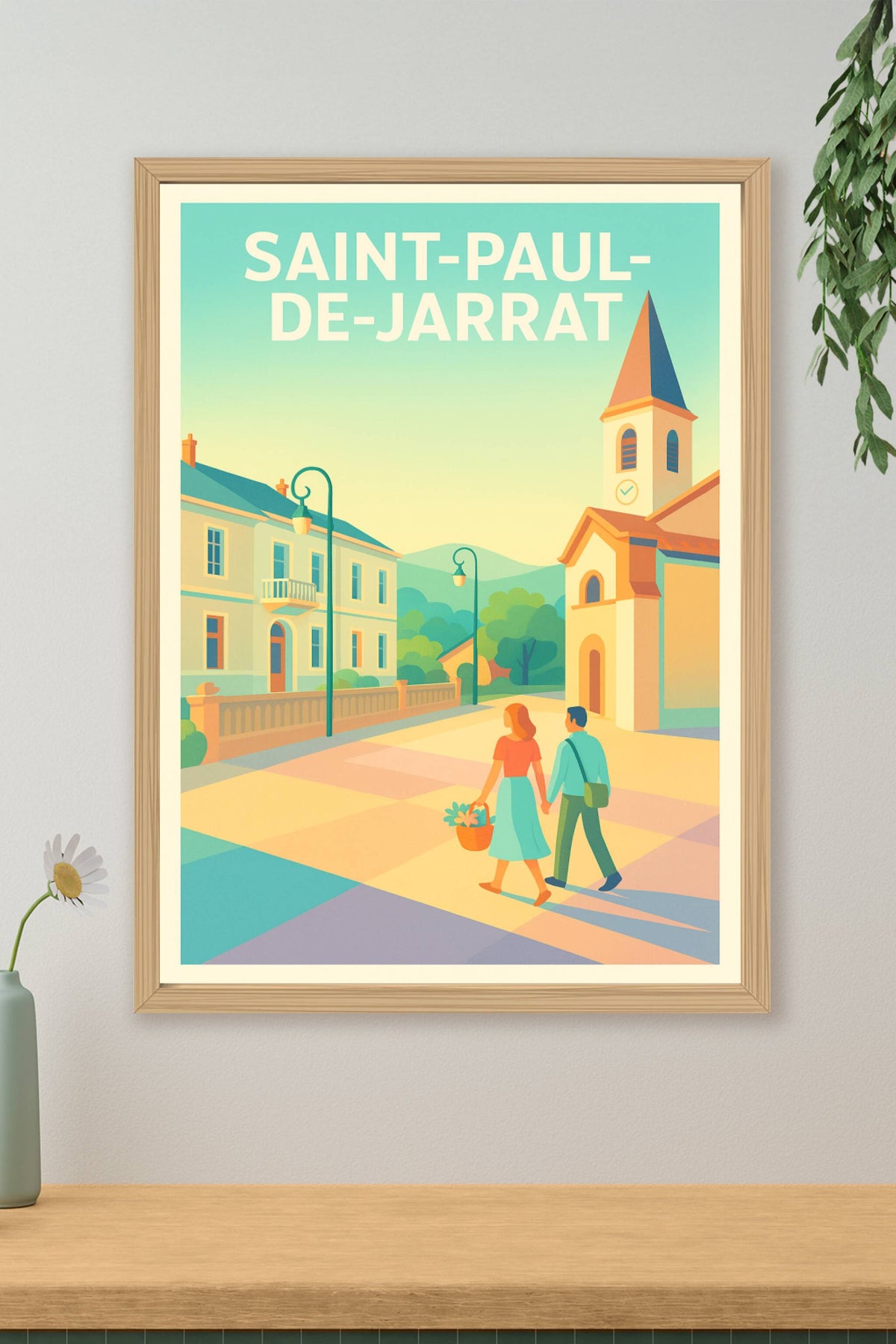 Affiche de Saint-Paul-de-Jarrat - Charme et douceur d'une balade ensoleillée