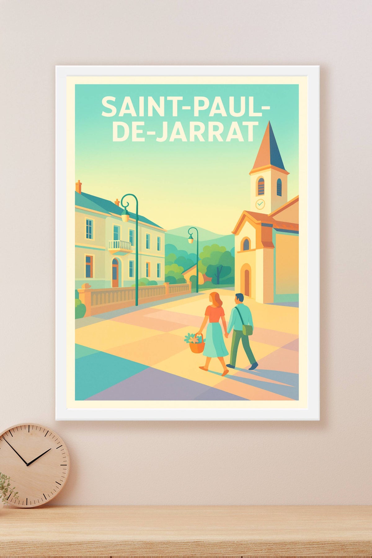 Affiche de Saint-Paul-de-Jarrat - Charme et douceur d'une balade ensoleillée