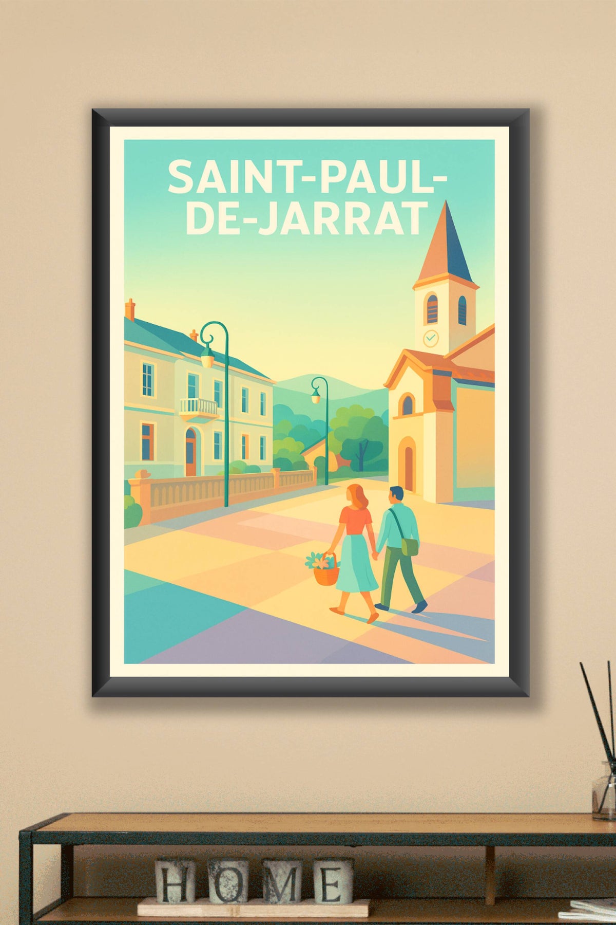 Affiche de Saint-Paul-de-Jarrat - Charme et douceur d'une balade ensoleillée