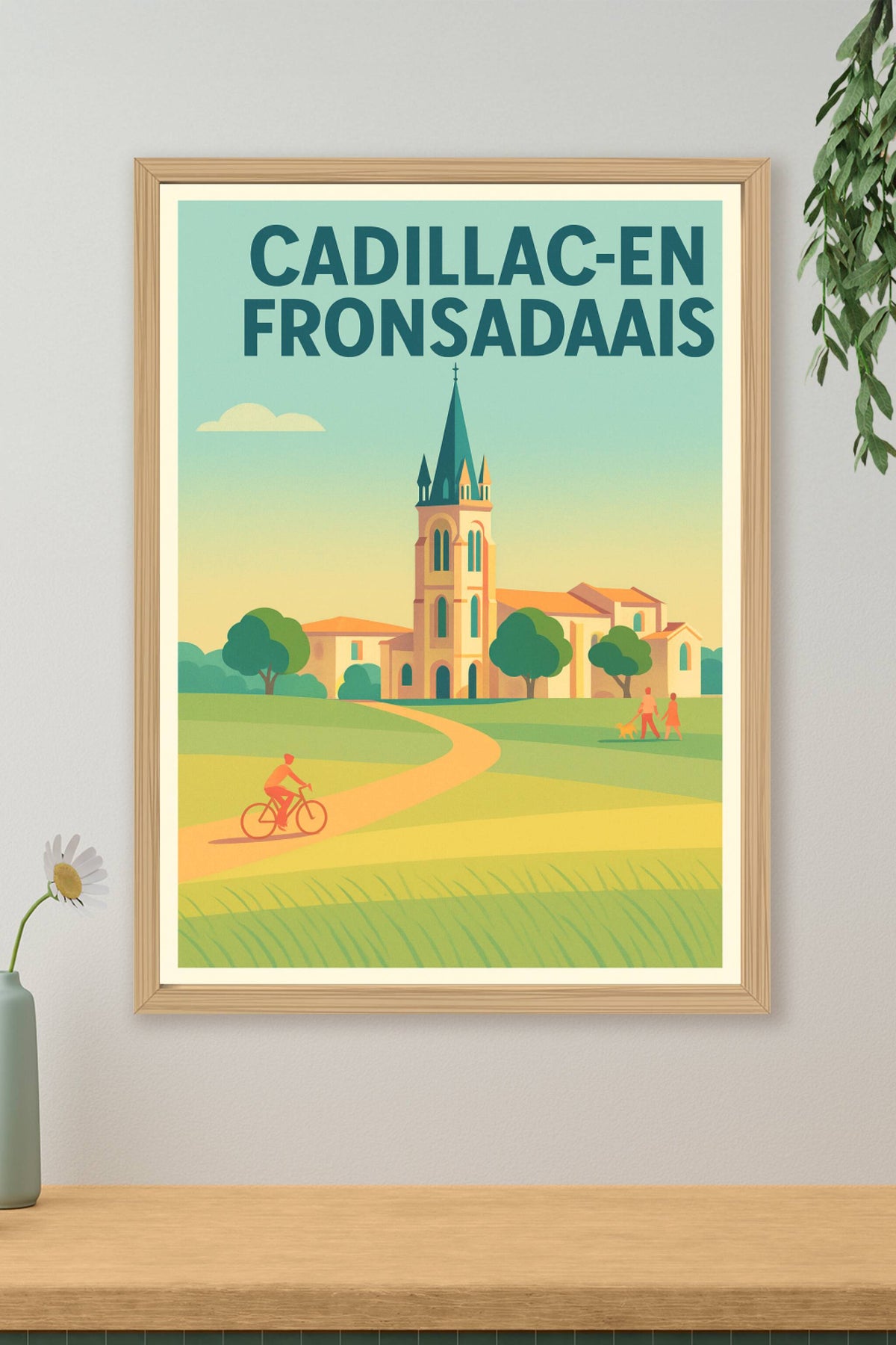 Affiche de Cadillac-en-Fronsadais - Charme et Sérénité en Bord de Dordogne